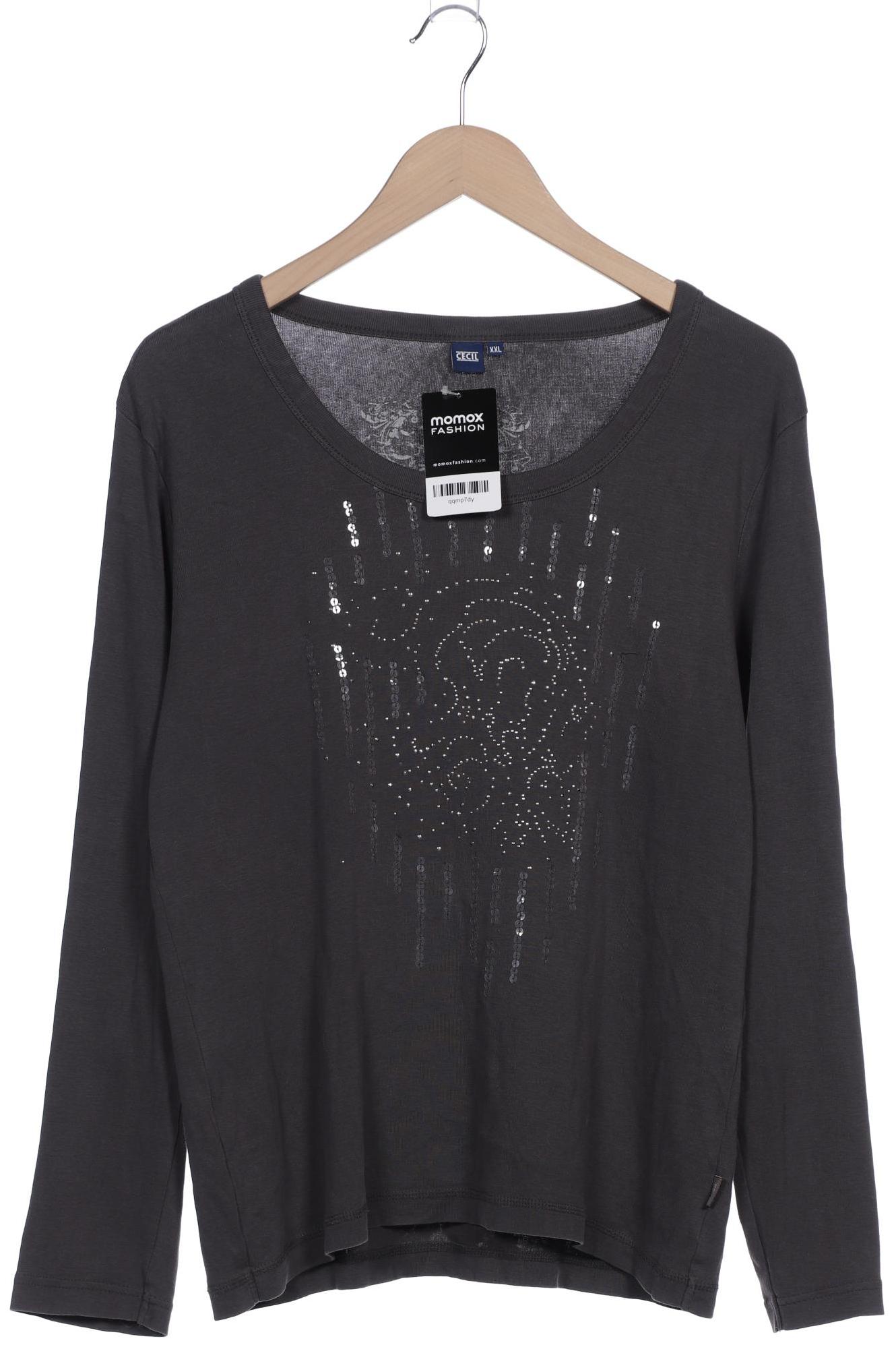 

Cecil Damen Langarmshirt, grau, Gr. 46