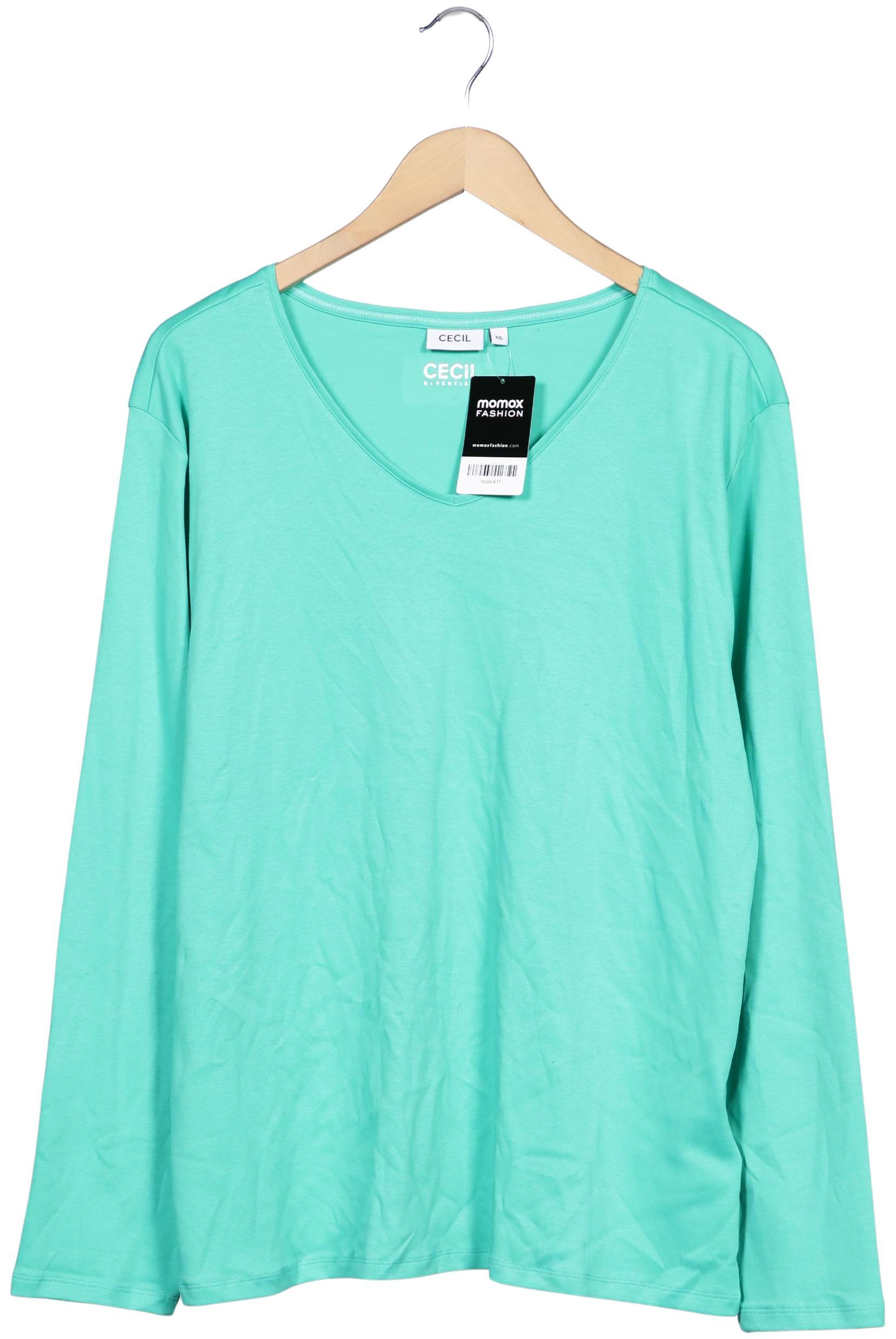 

Cecil Damen Langarmshirt, türkis, Gr. 46