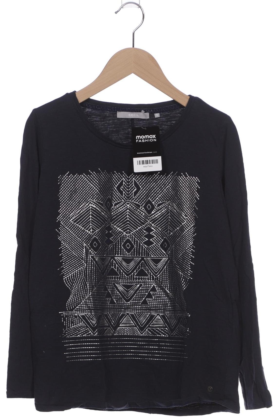 

Cecil Damen Langarmshirt, marineblau, Gr. 36