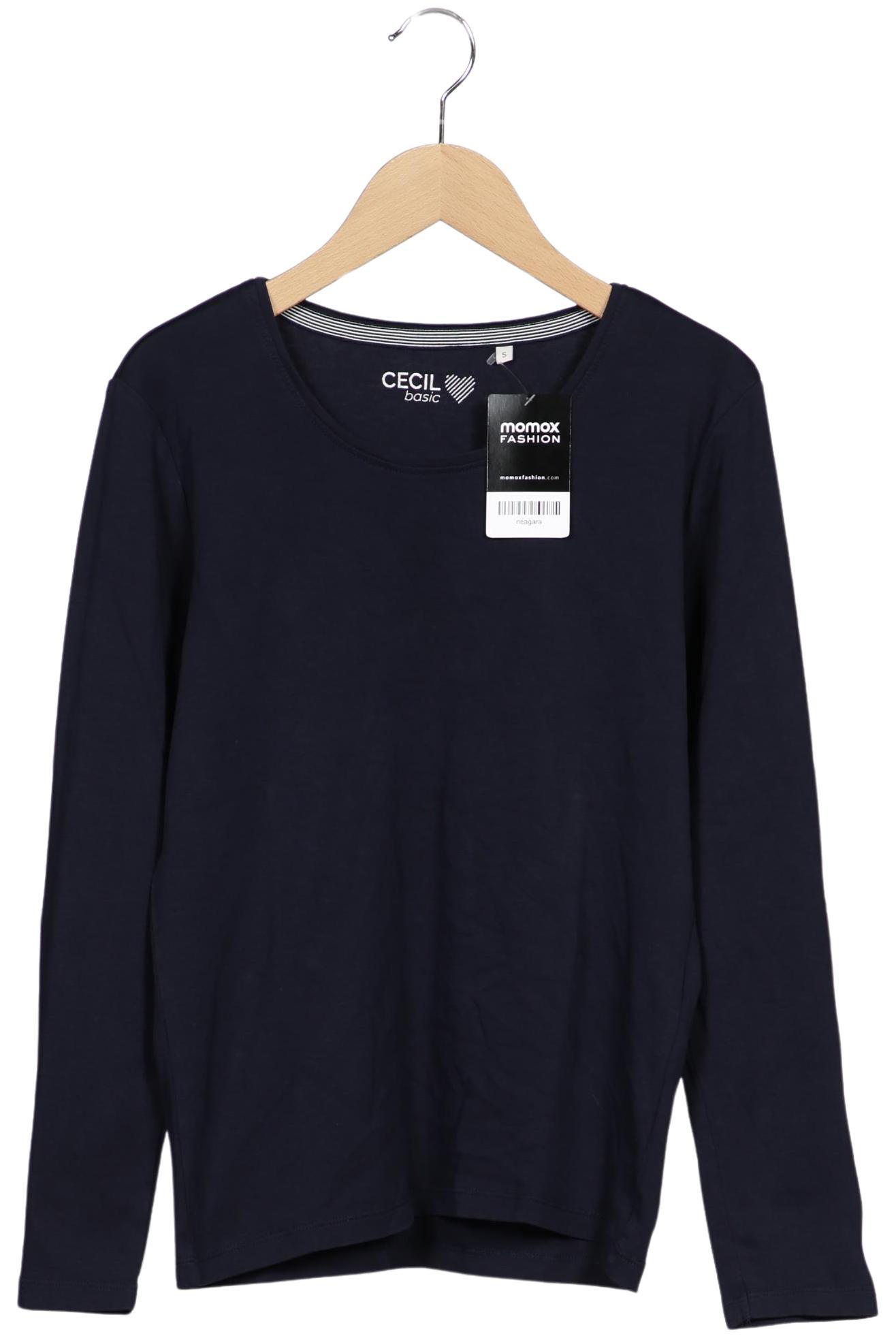 

Cecil Damen Langarmshirt, marineblau, Gr. 36