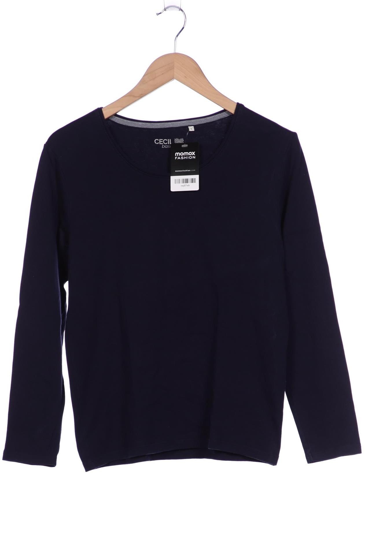 

Cecil Damen Langarmshirt, marineblau, Gr. 42