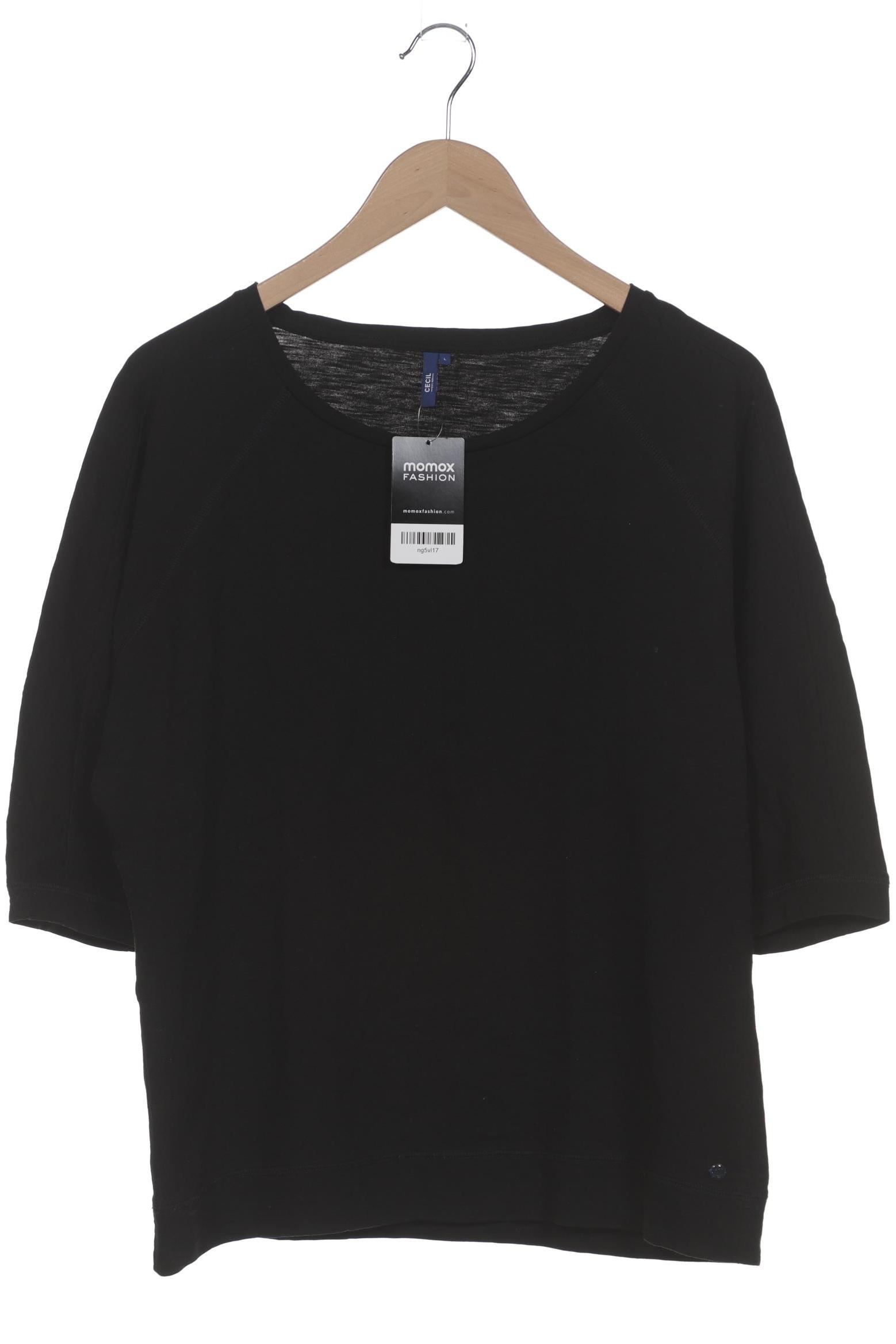 

Cecil Damen Langarmshirt, schwarz, Gr. 42