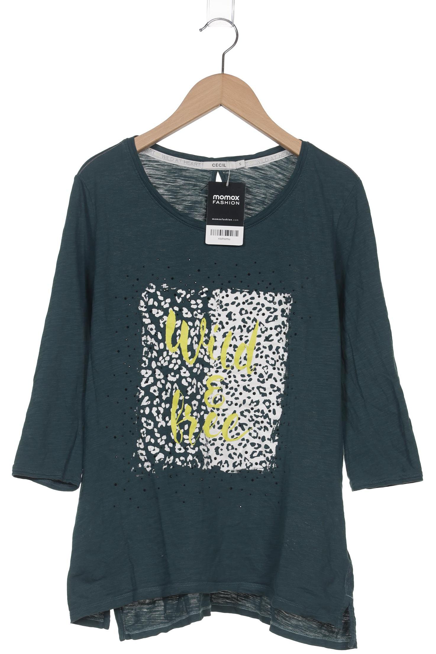 

Cecil Damen Langarmshirt, türkis, Gr. 36