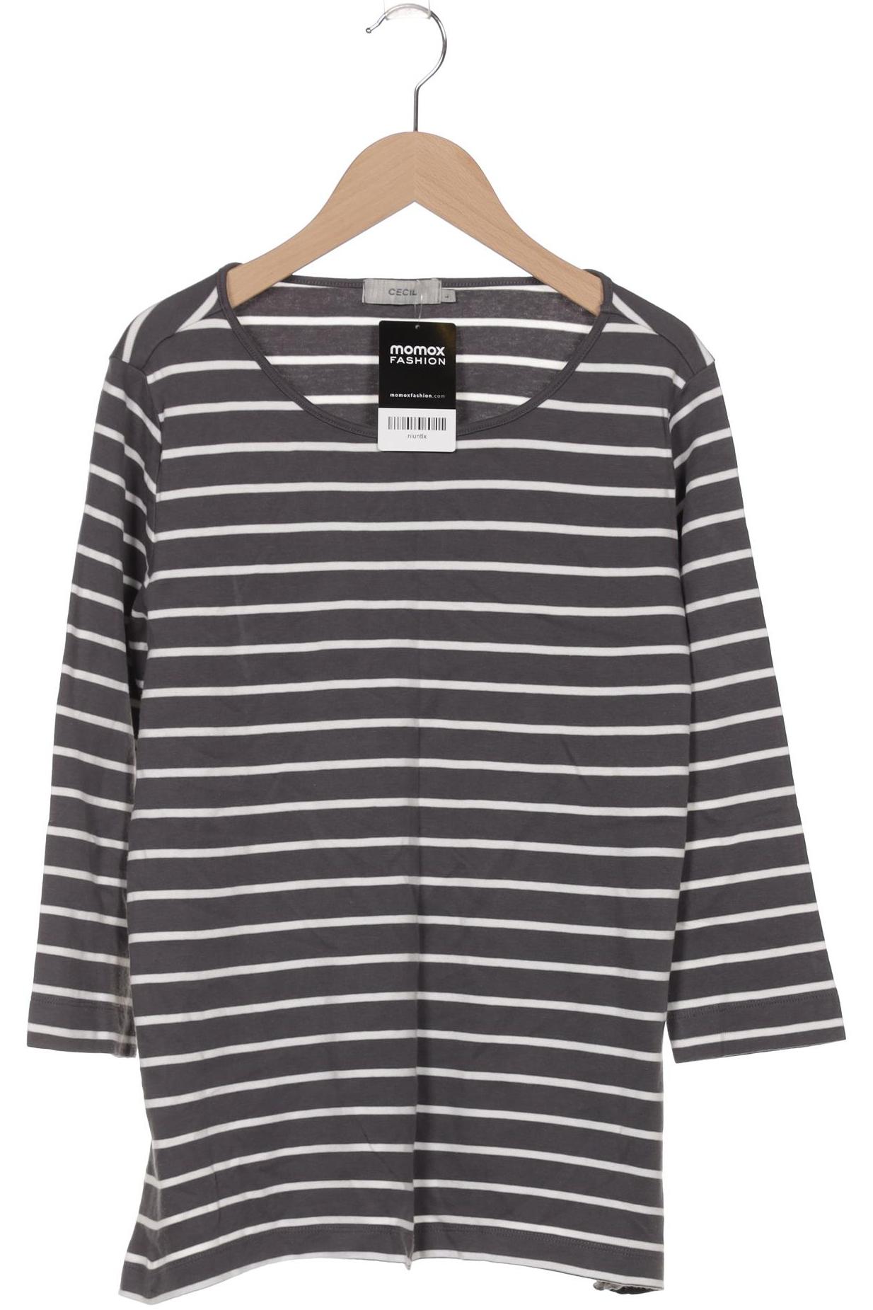 

Cecil Damen Langarmshirt, grau, Gr. 42