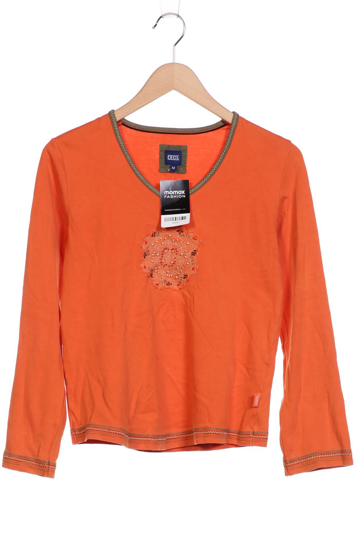 

Cecil Damen Langarmshirt, orange, Gr. 38