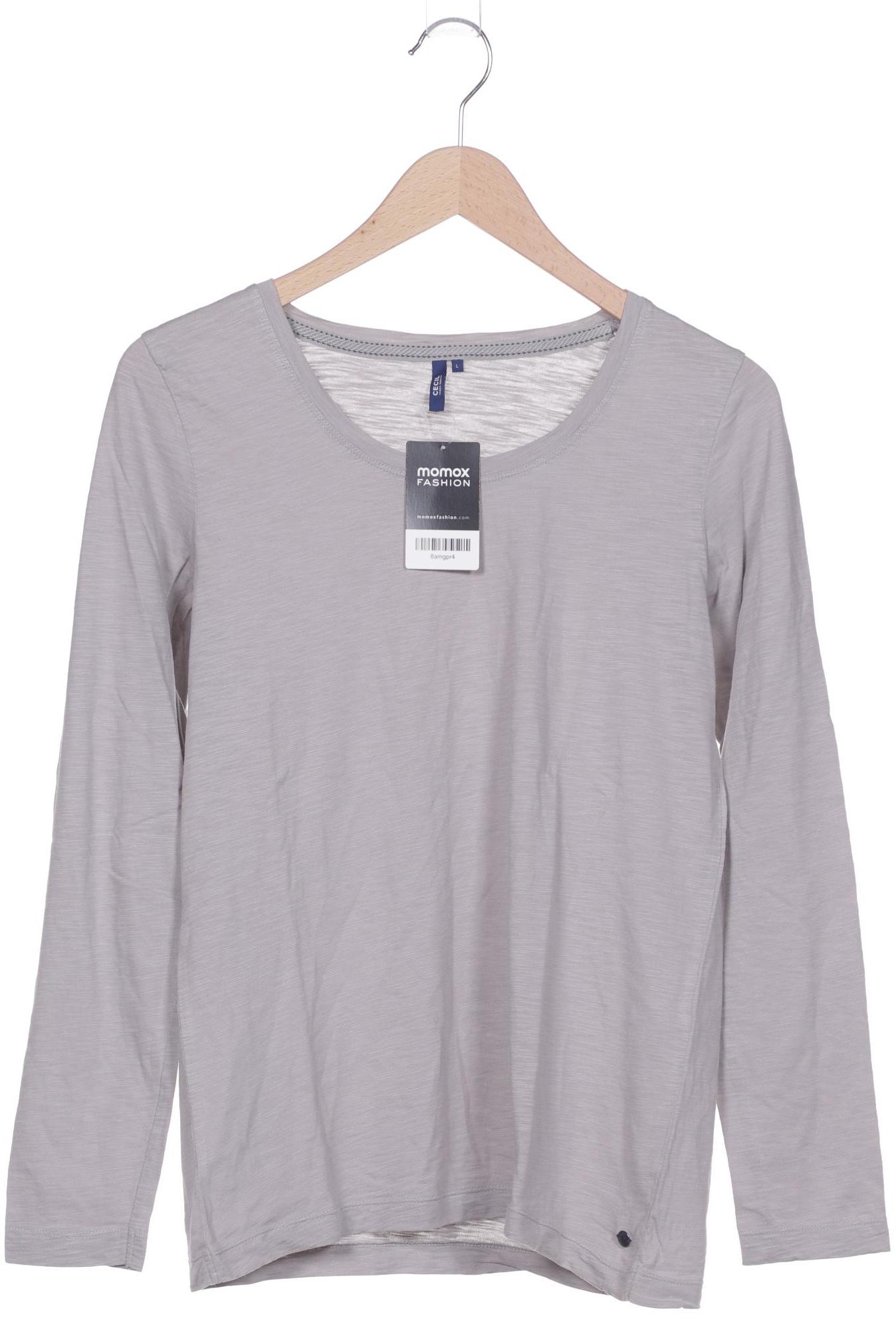 

Cecil Damen Langarmshirt, grau, Gr. 42