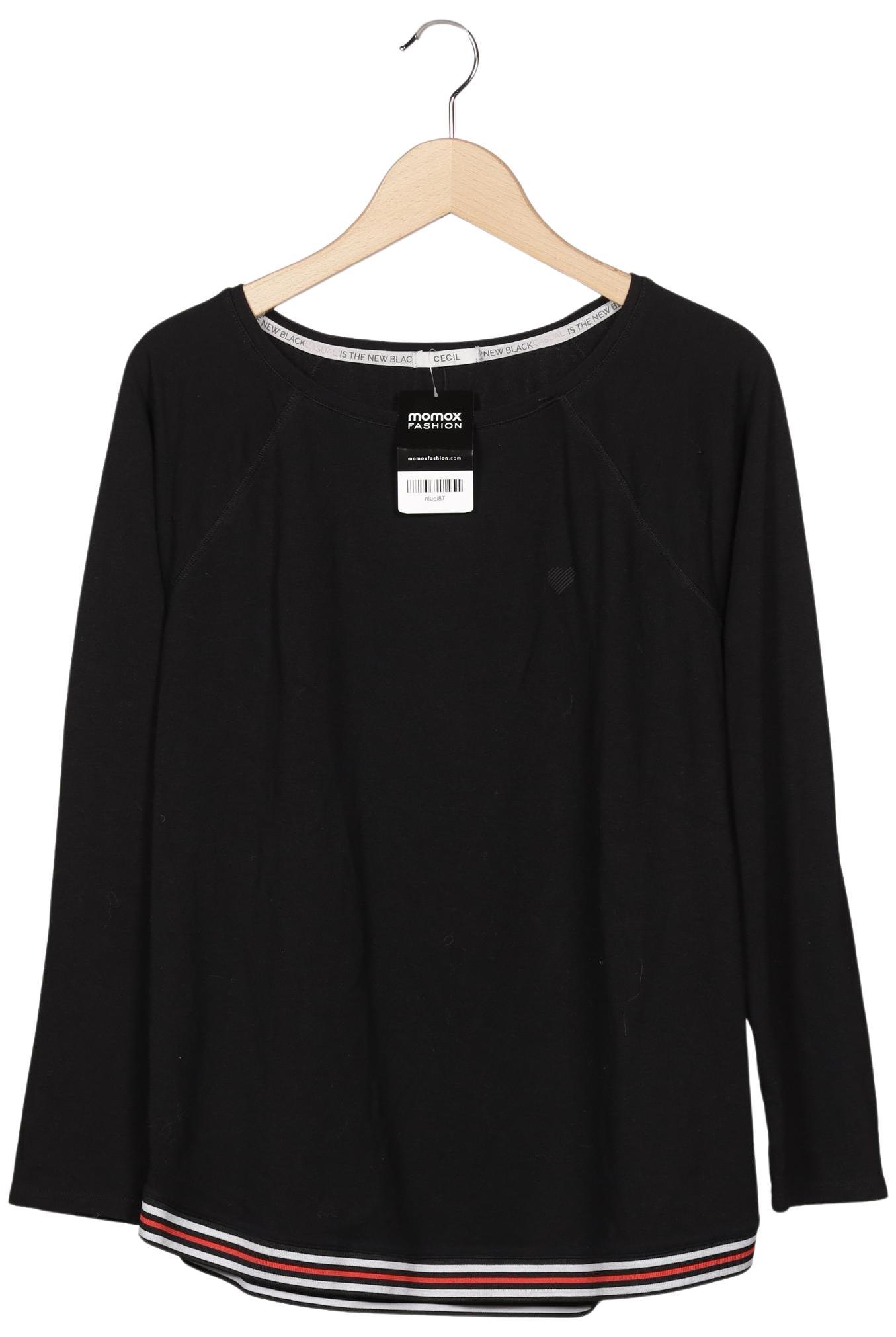 

Cecil Damen Langarmshirt, schwarz, Gr. 44