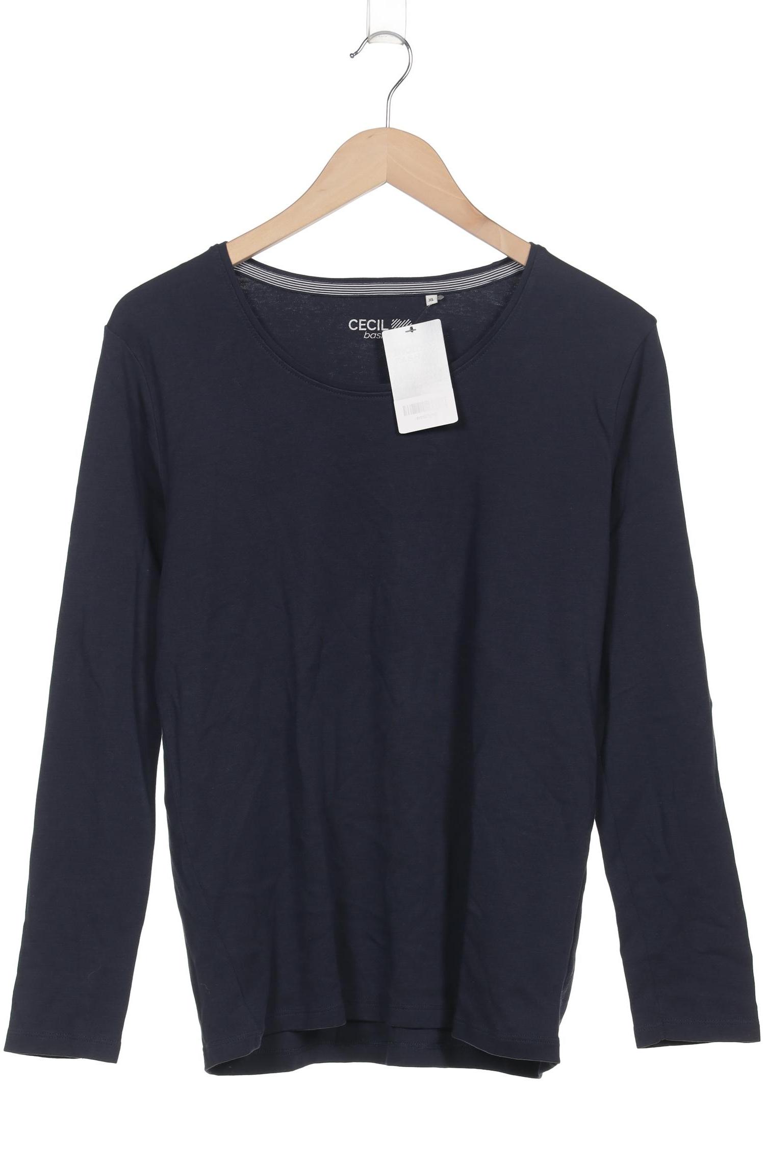 

Cecil Damen Langarmshirt, marineblau, Gr. 44