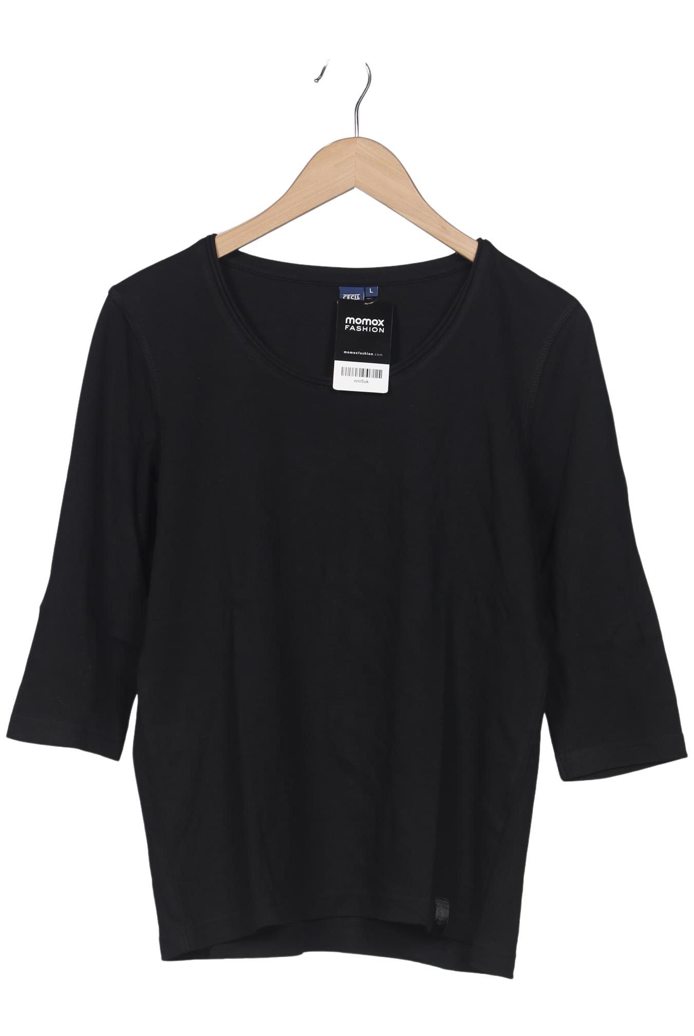 

Cecil Damen Langarmshirt, schwarz, Gr. 42