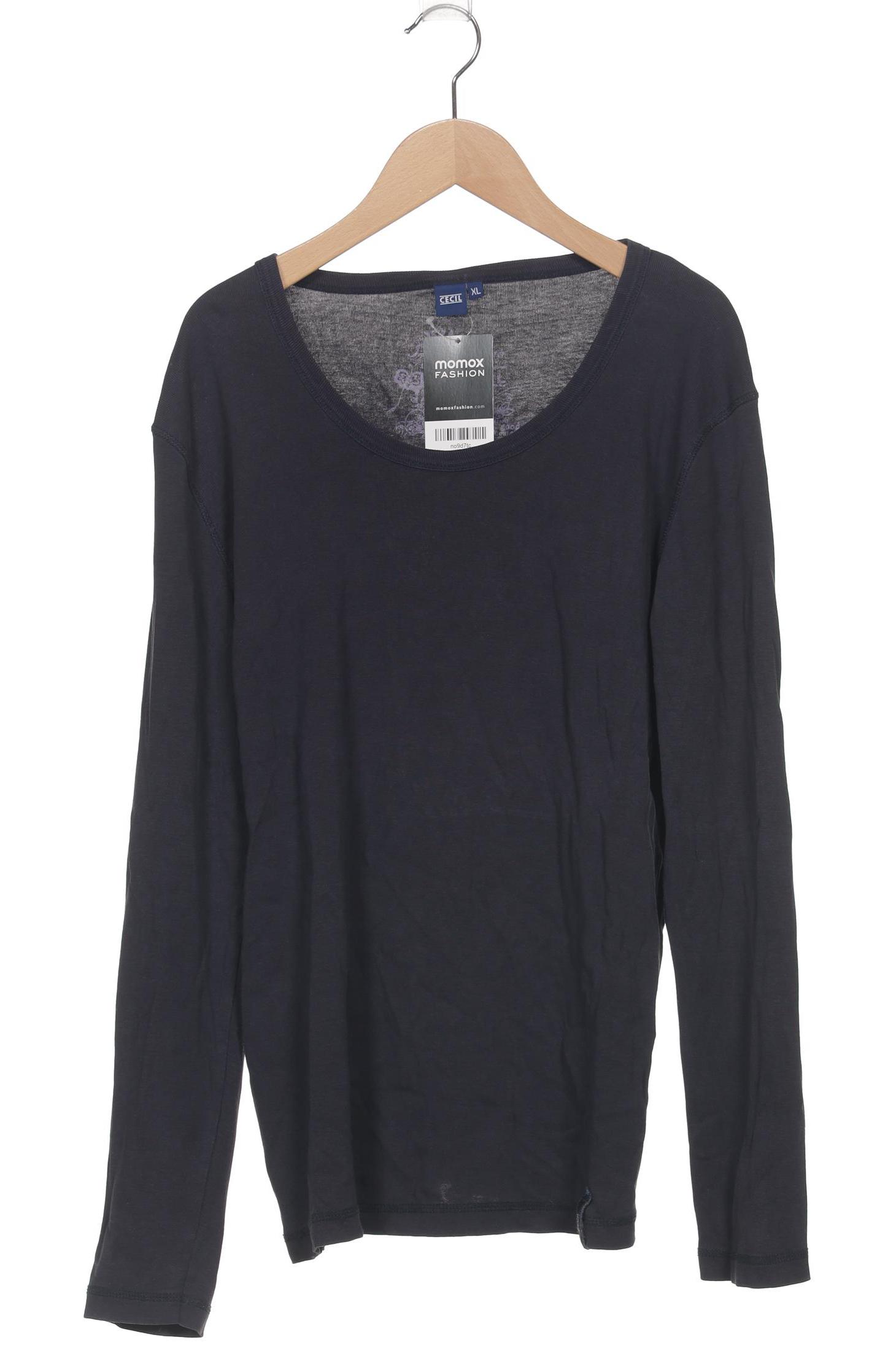 

Cecil Damen Langarmshirt, marineblau, Gr. 44