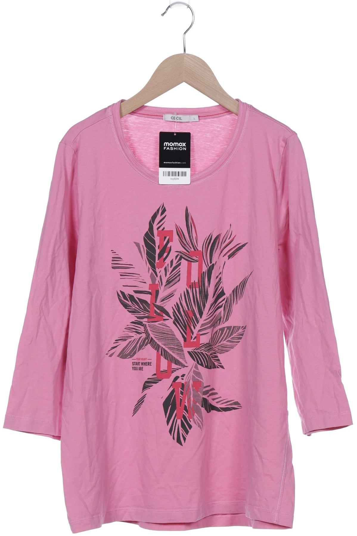 

Cecil Damen Langarmshirt, pink, Gr. 42