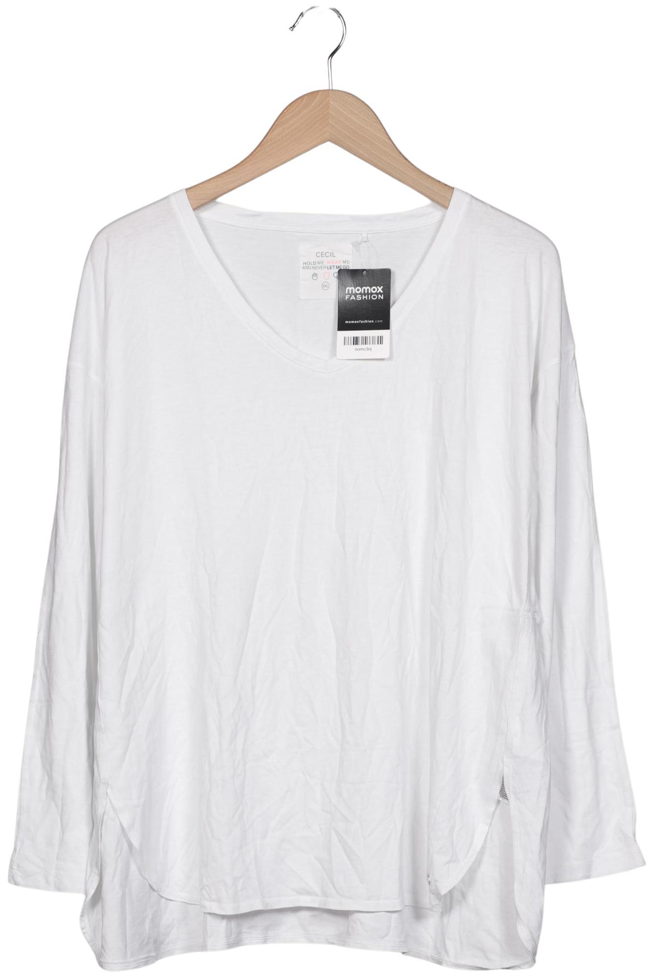 

Cecil Damen Langarmshirt, weiß, Gr. 46