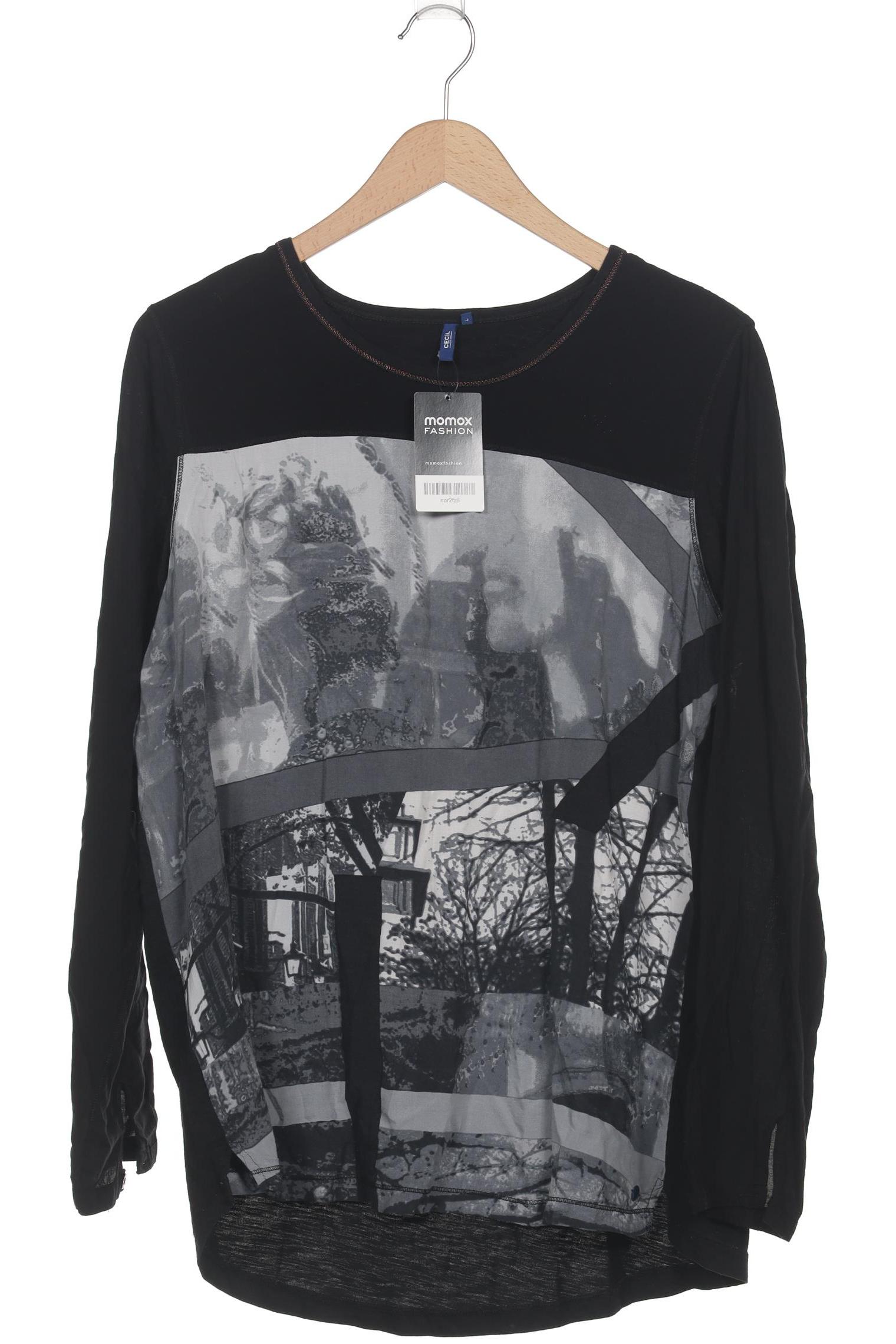 

Cecil Damen Langarmshirt, schwarz, Gr. 42