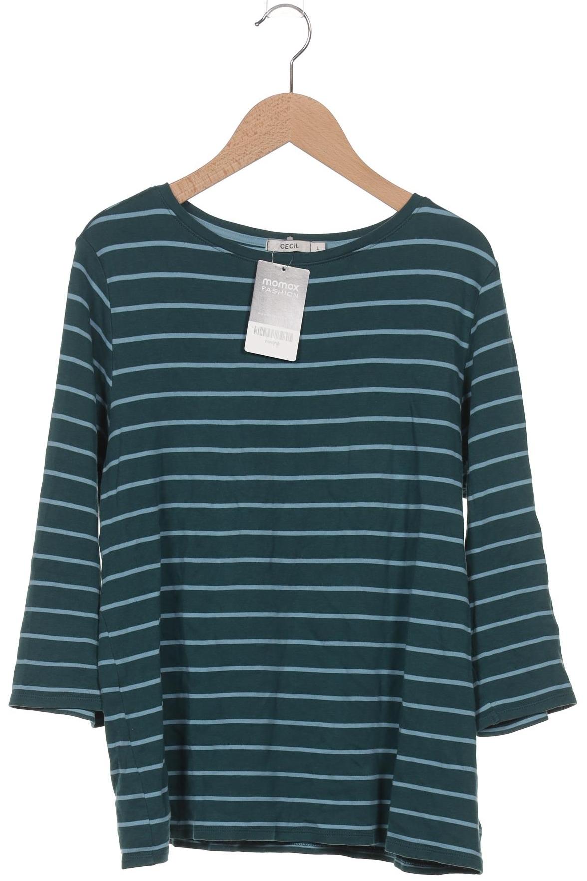 

Cecil Damen Langarmshirt, türkis, Gr. 42