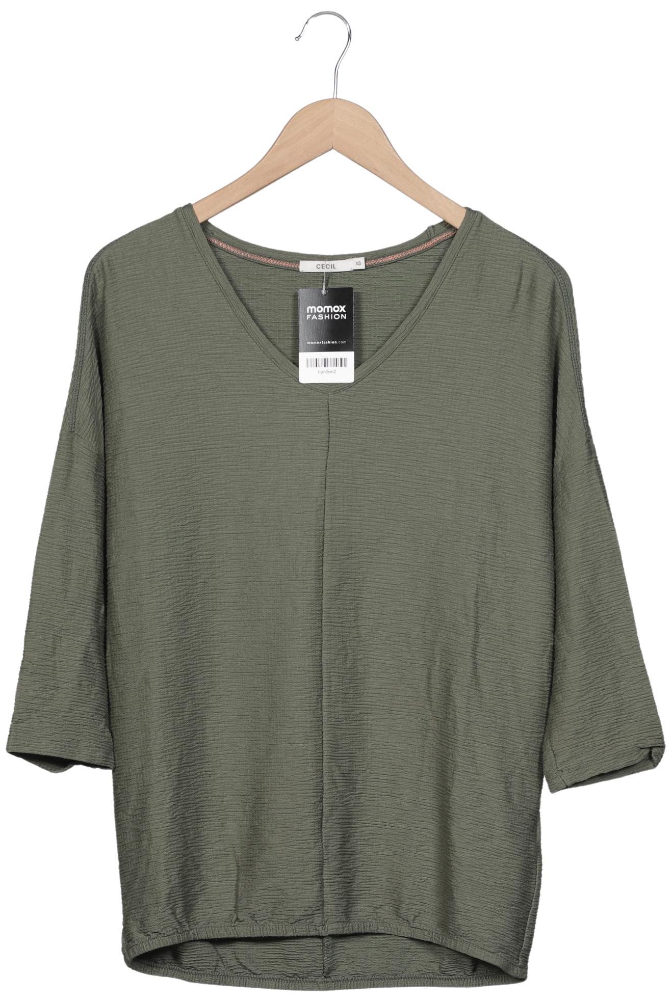 

Cecil Damen Langarmshirt, grün, Gr. 34