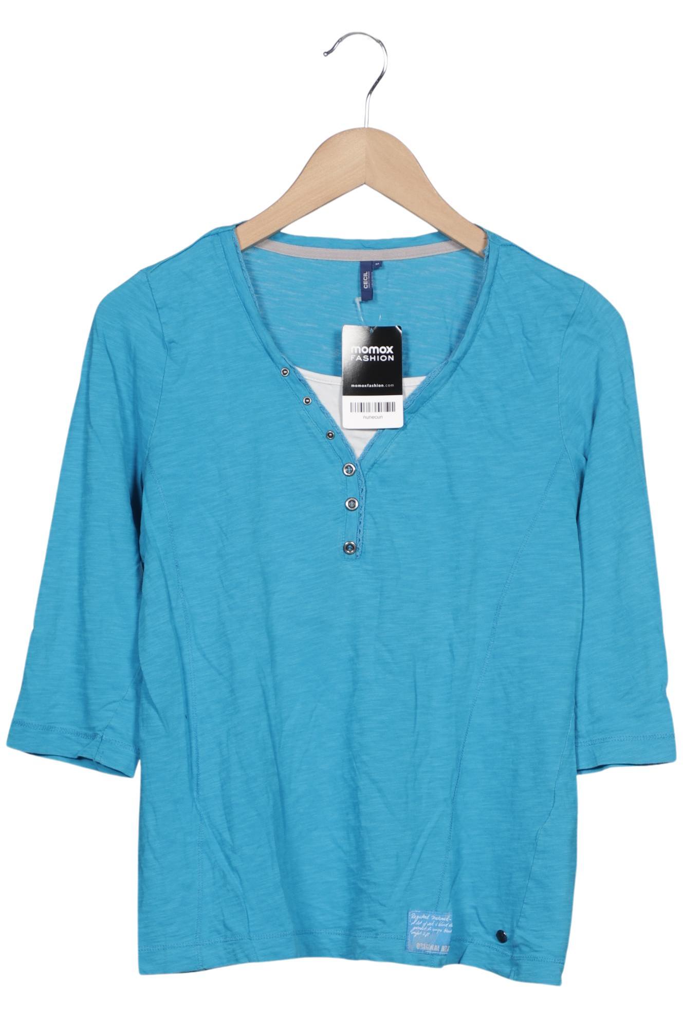 

Cecil Damen Langarmshirt, hellblau, Gr. 38