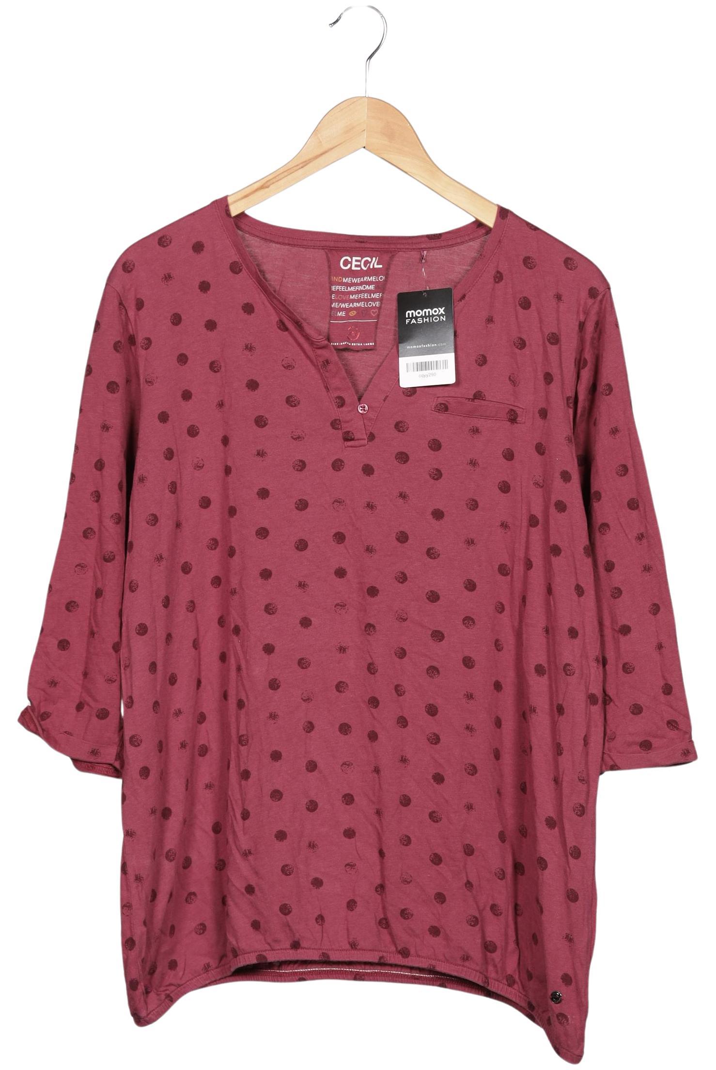 

Cecil Damen Langarmshirt, bordeaux, Gr. 46