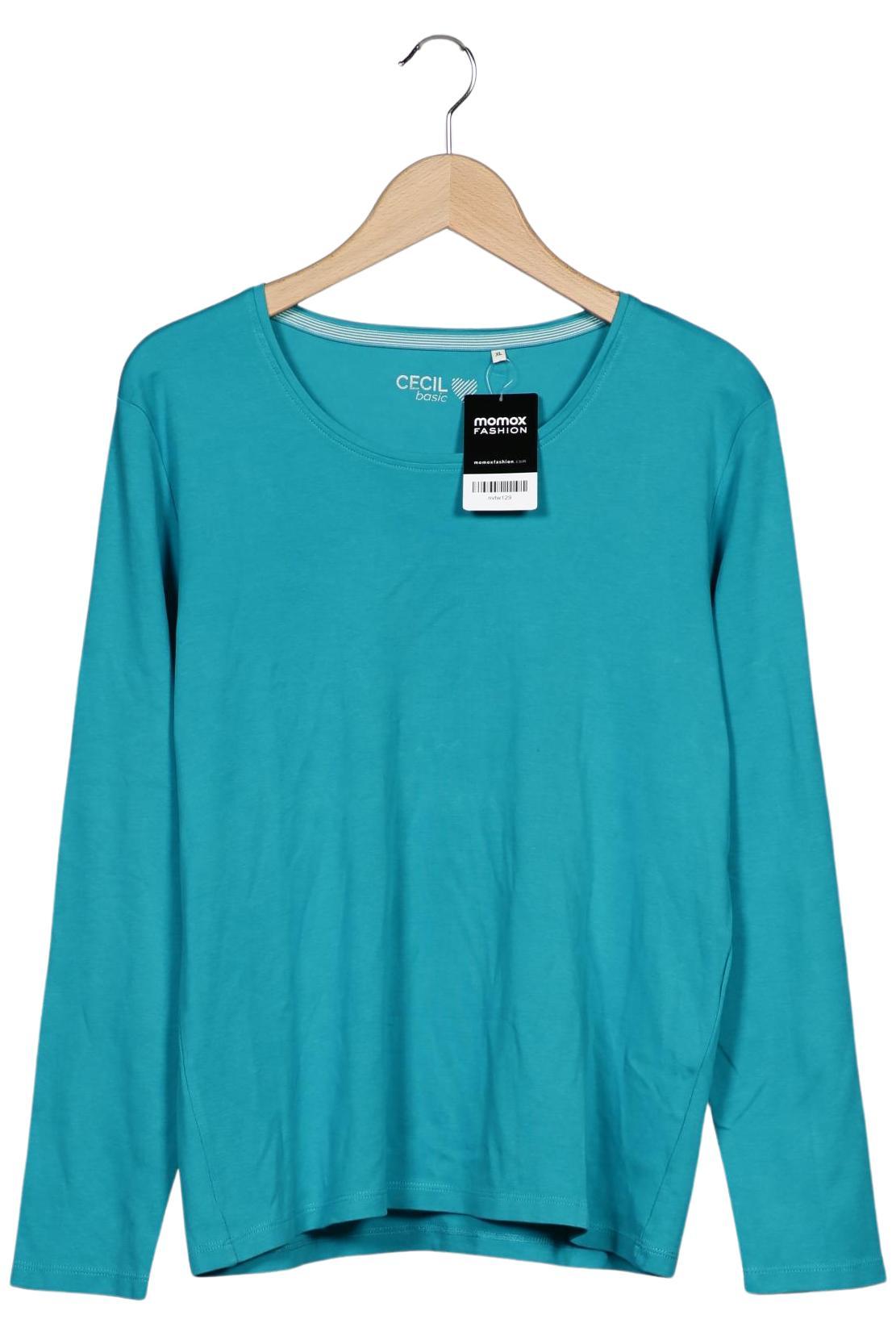 

Cecil Damen Langarmshirt, türkis, Gr. 44