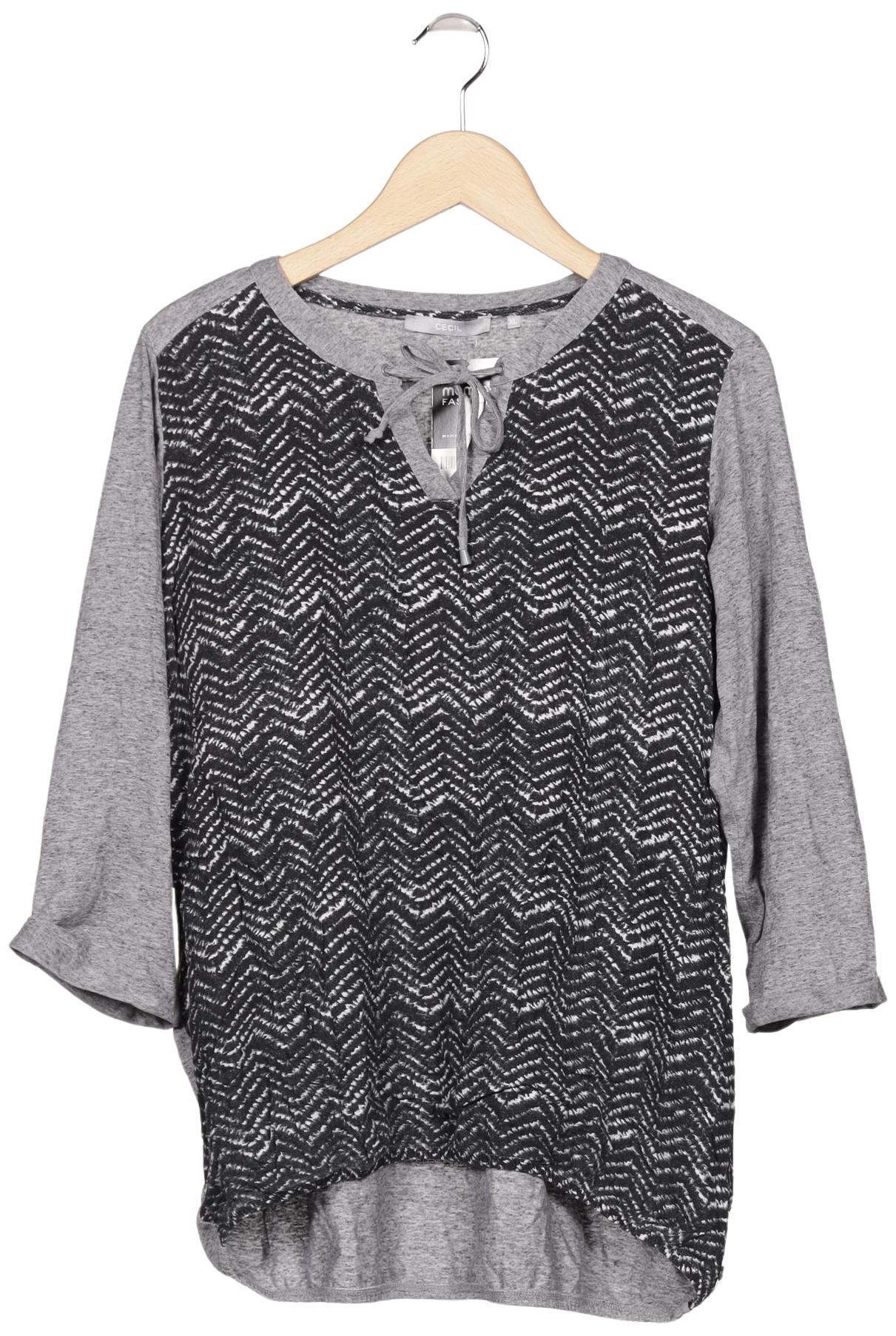 

Cecil Damen Langarmshirt, grau, Gr. 44