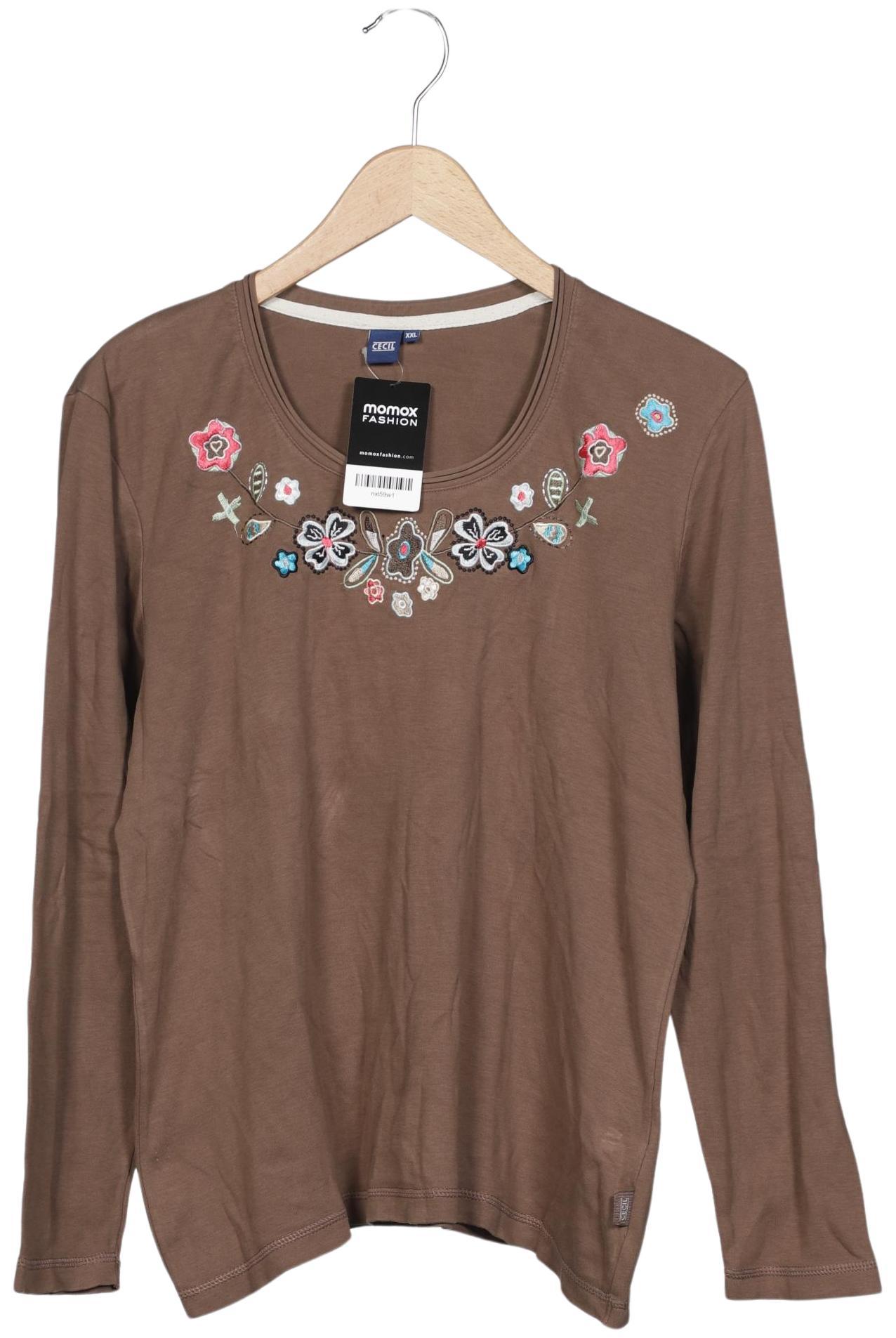 

Cecil Damen Langarmshirt, braun, Gr. 46