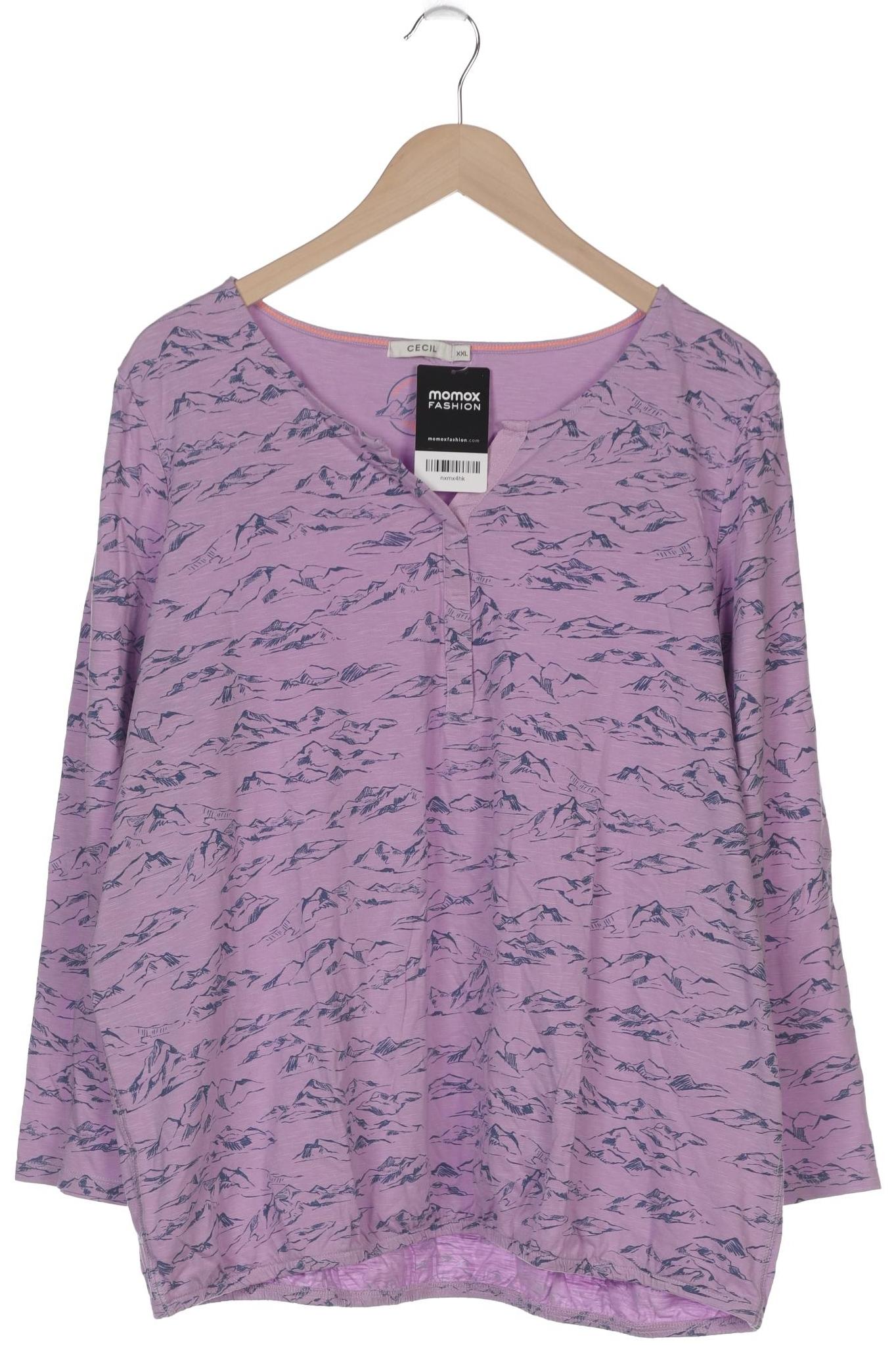 

Cecil Damen Langarmshirt, flieder, Gr. 46