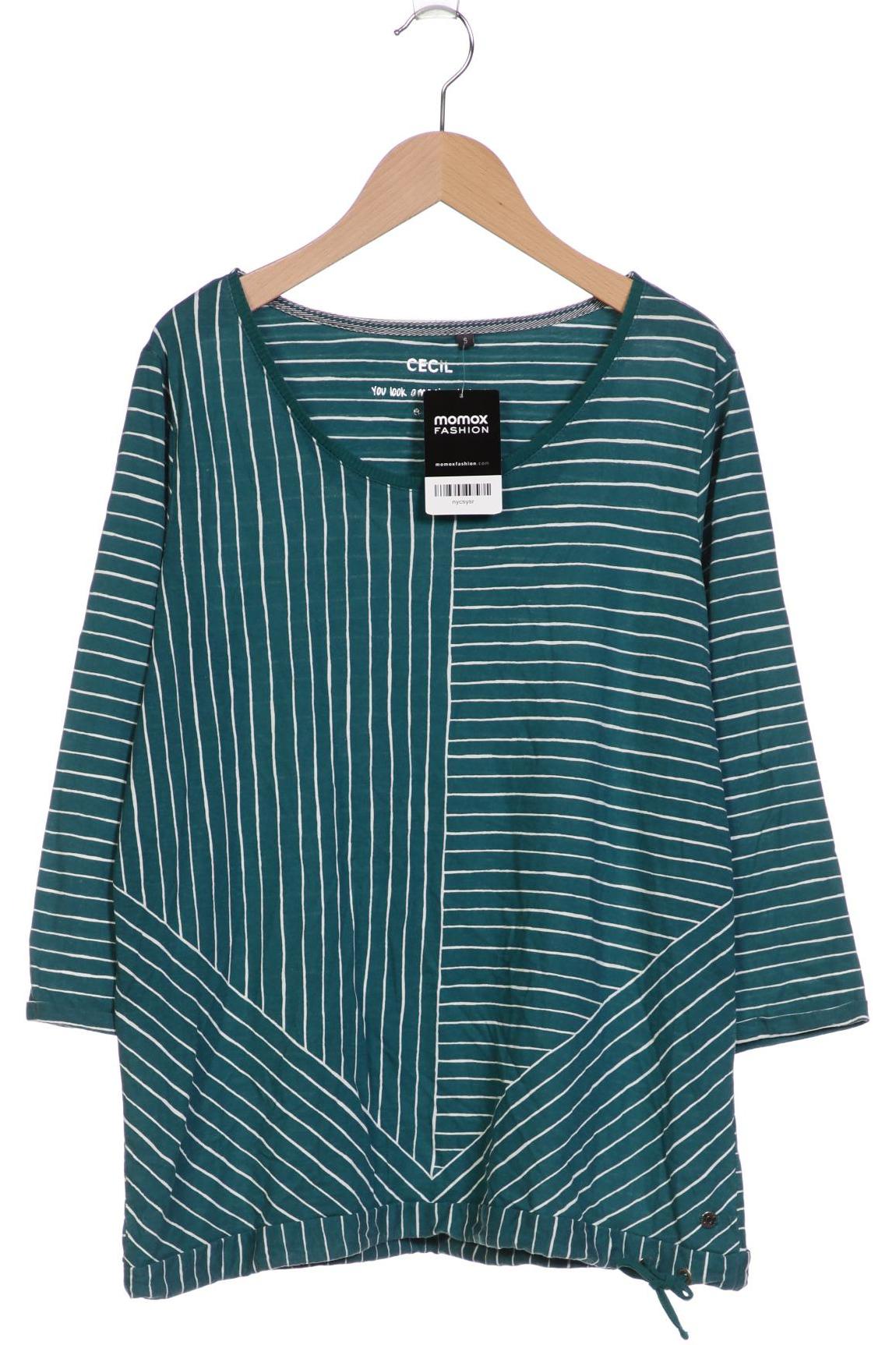 

Cecil Damen Langarmshirt, türkis, Gr. 36