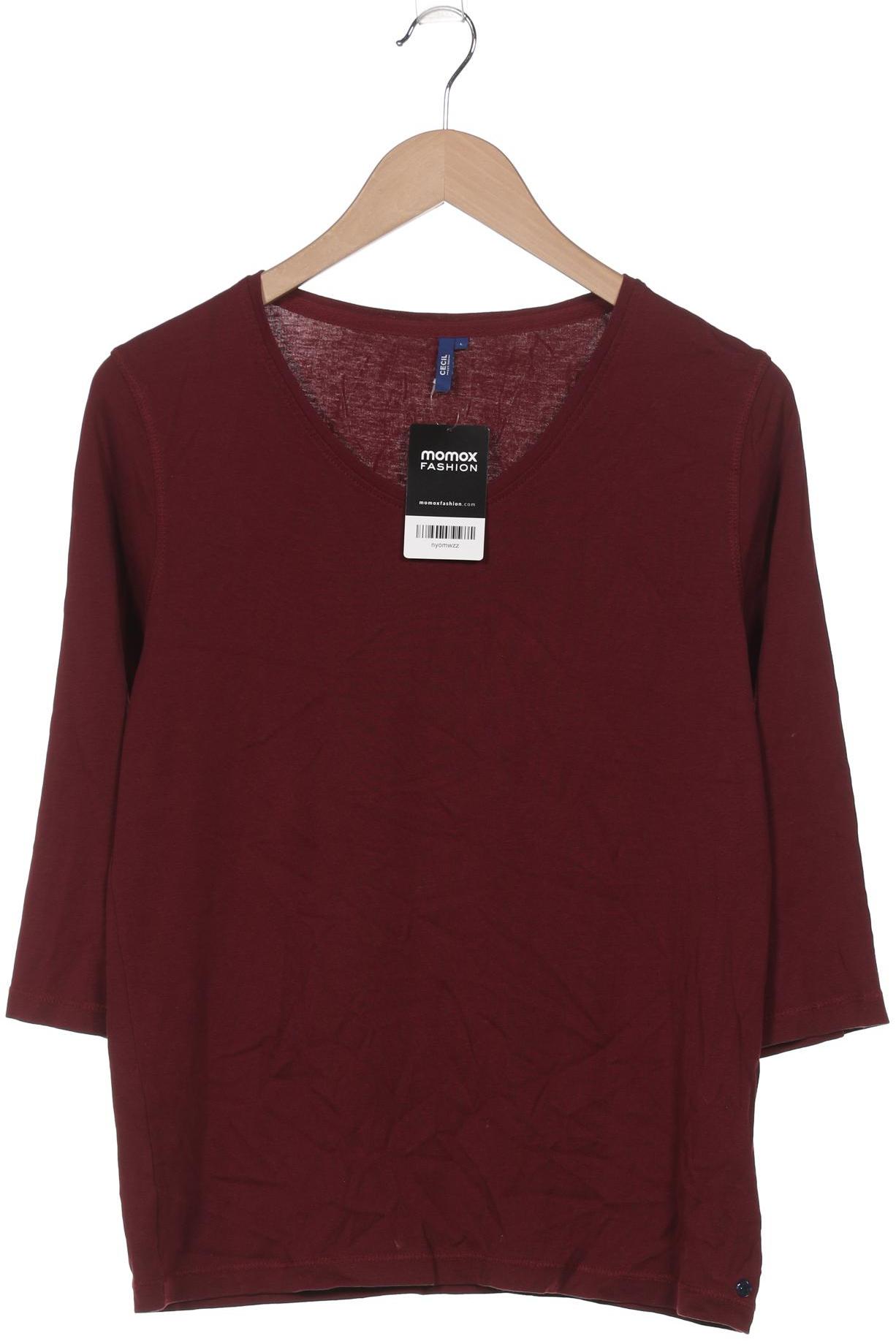 

Cecil Damen Langarmshirt, bordeaux, Gr. 42