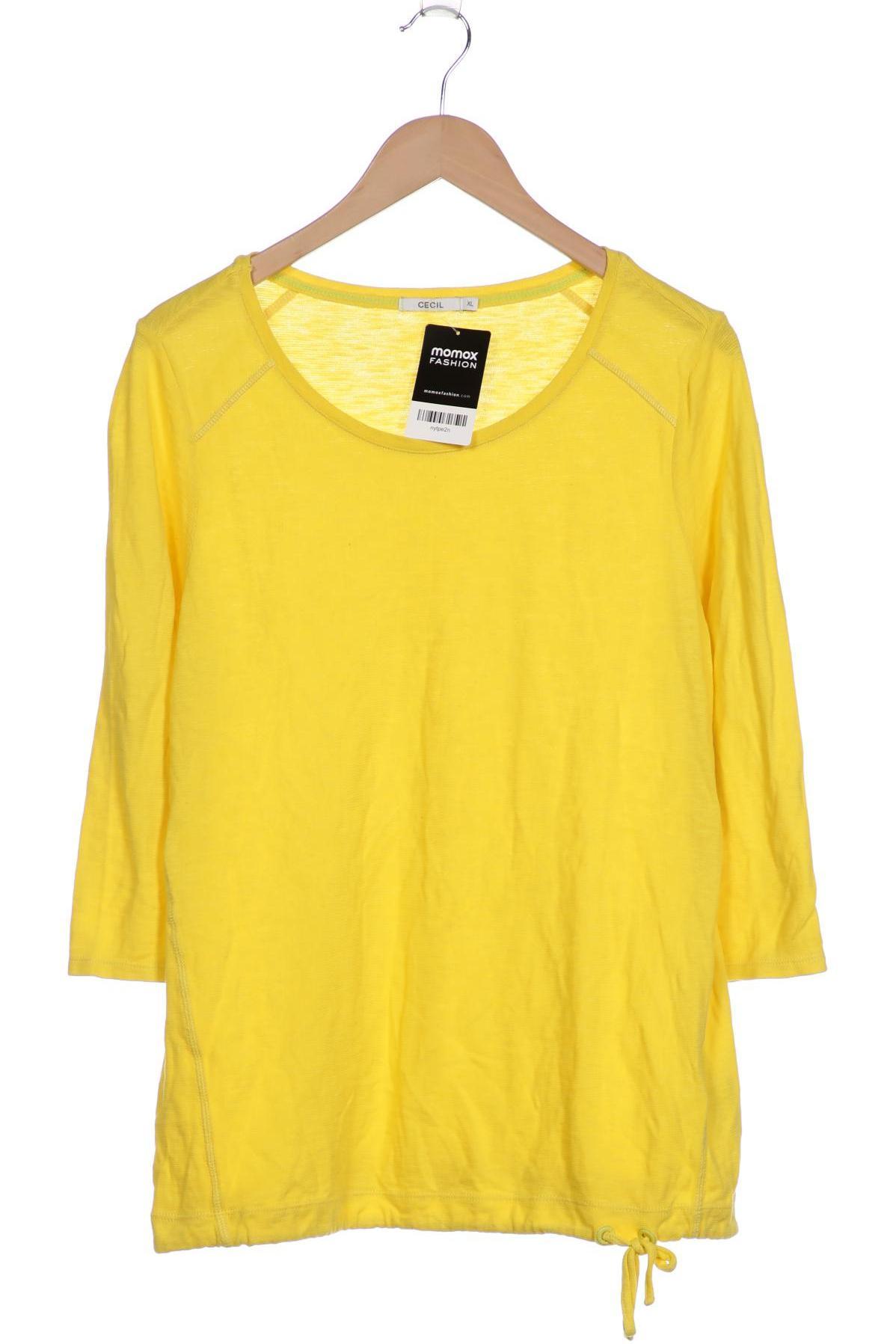 

Cecil Damen Langarmshirt, gelb, Gr. 44