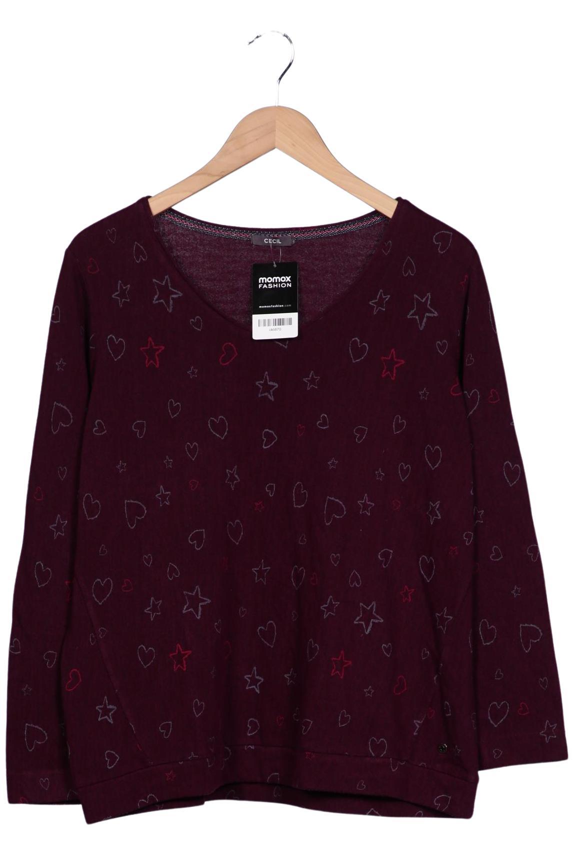 

Cecil Damen Langarmshirt, bordeaux, Gr. 44