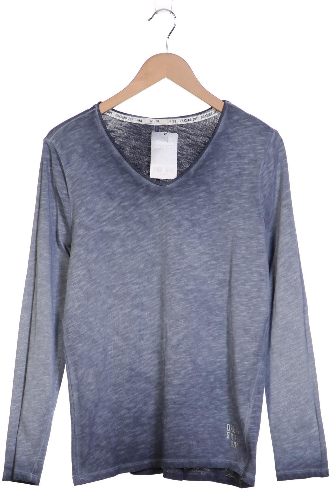 

Cecil Damen Langarmshirt, blau, Gr. 38