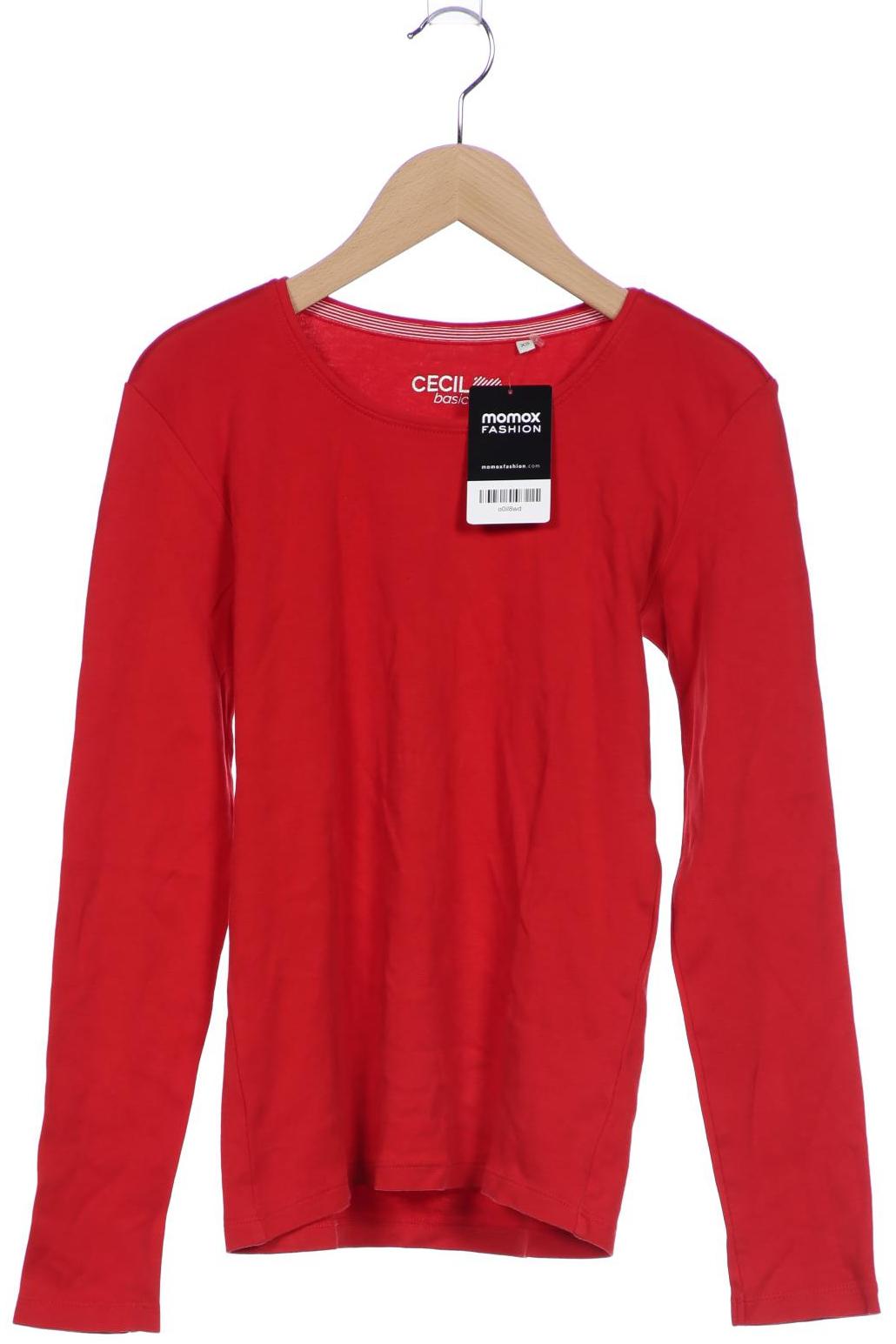 

Cecil Damen Langarmshirt, rot, Gr. 34