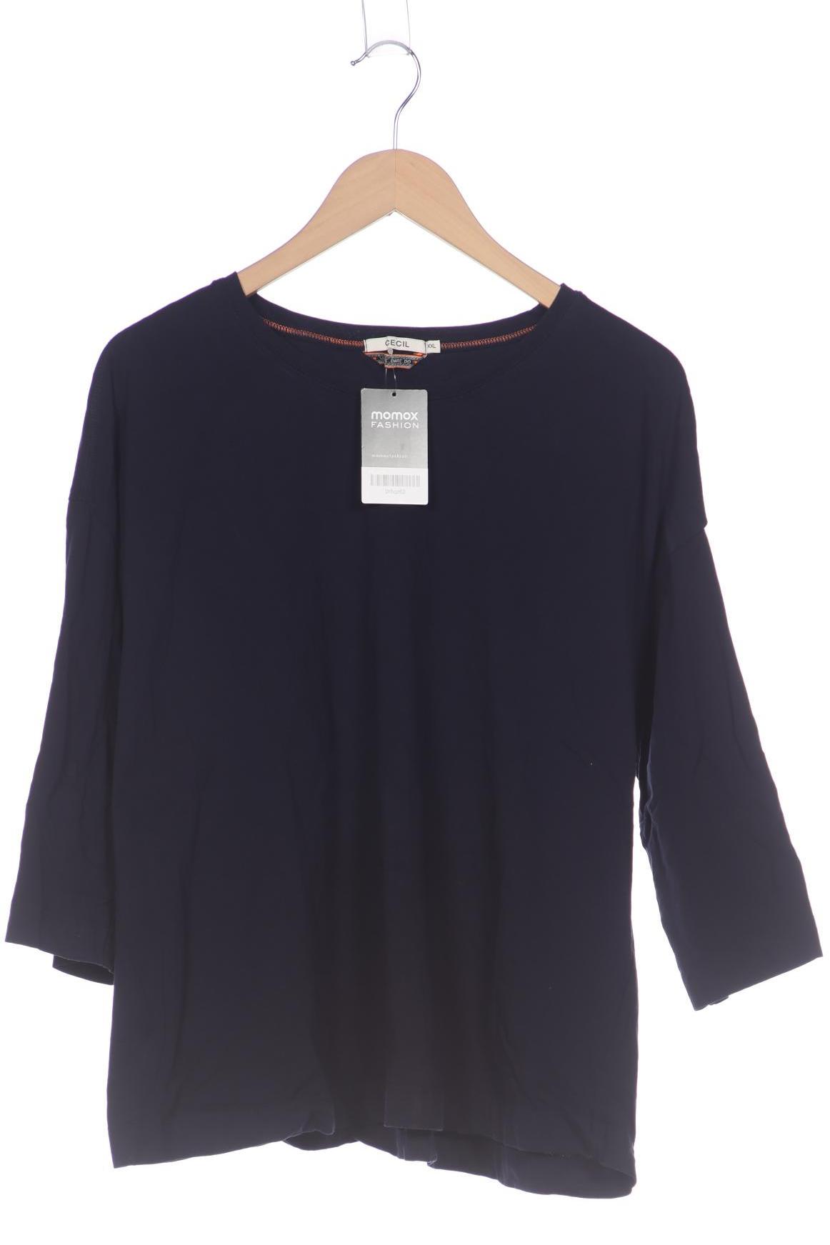

Cecil Damen Langarmshirt, marineblau, Gr. 46