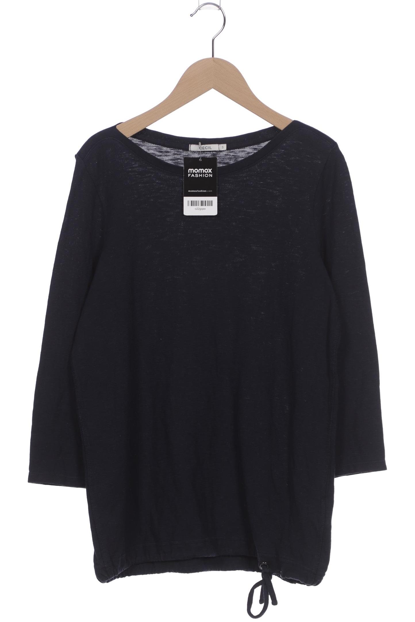 

Cecil Damen Langarmshirt, marineblau, Gr. 36