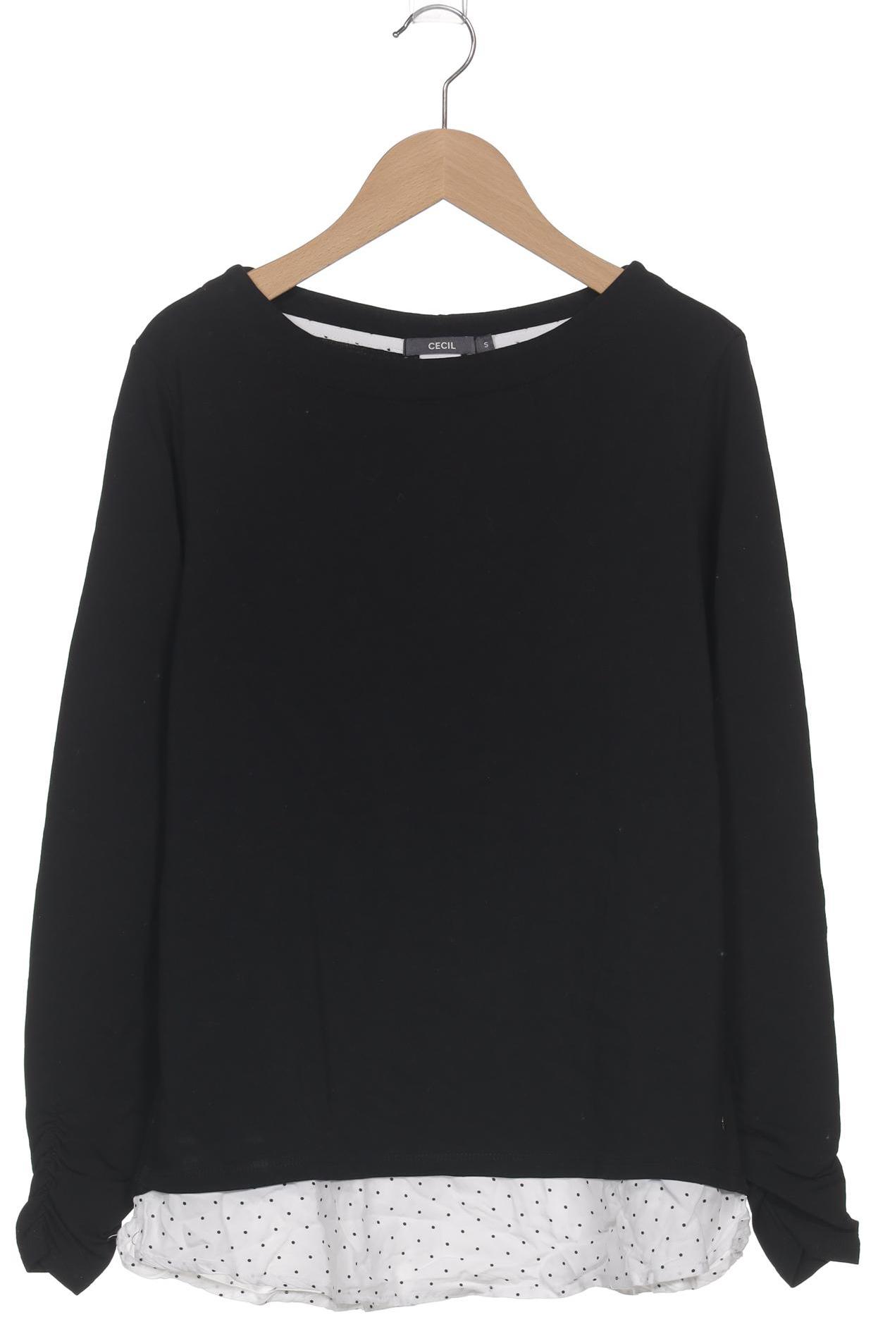 

Cecil Damen Langarmshirt, schwarz, Gr. 36