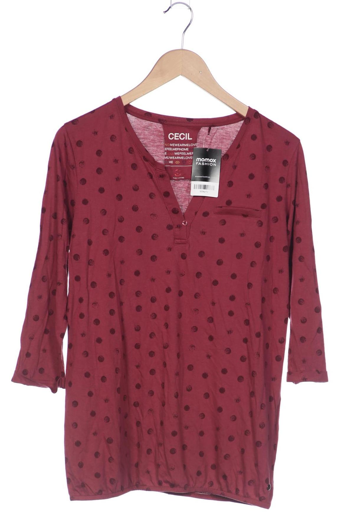 

Cecil Damen Langarmshirt, bordeaux, Gr. 42