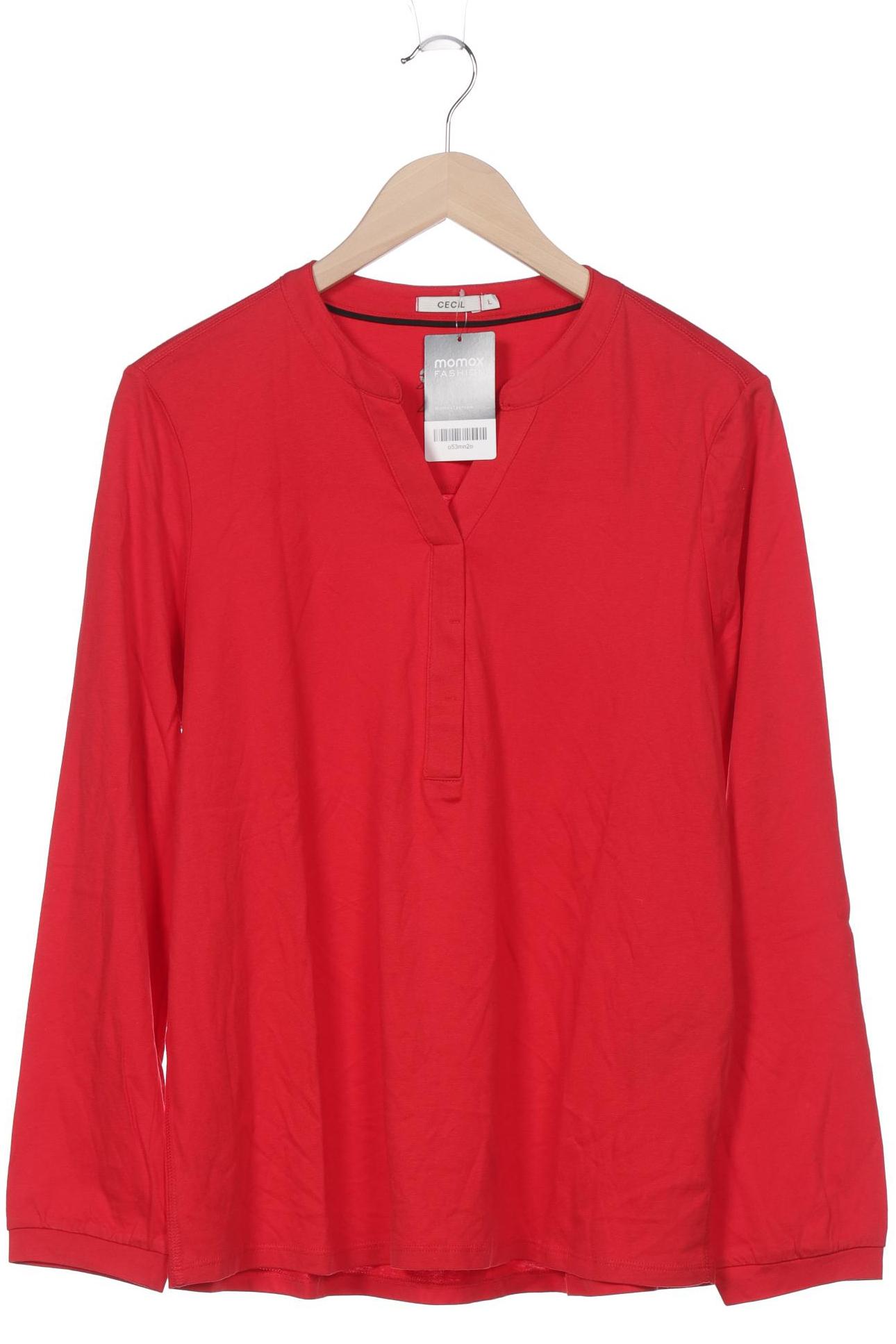 

Cecil Damen Langarmshirt, rot, Gr. 42