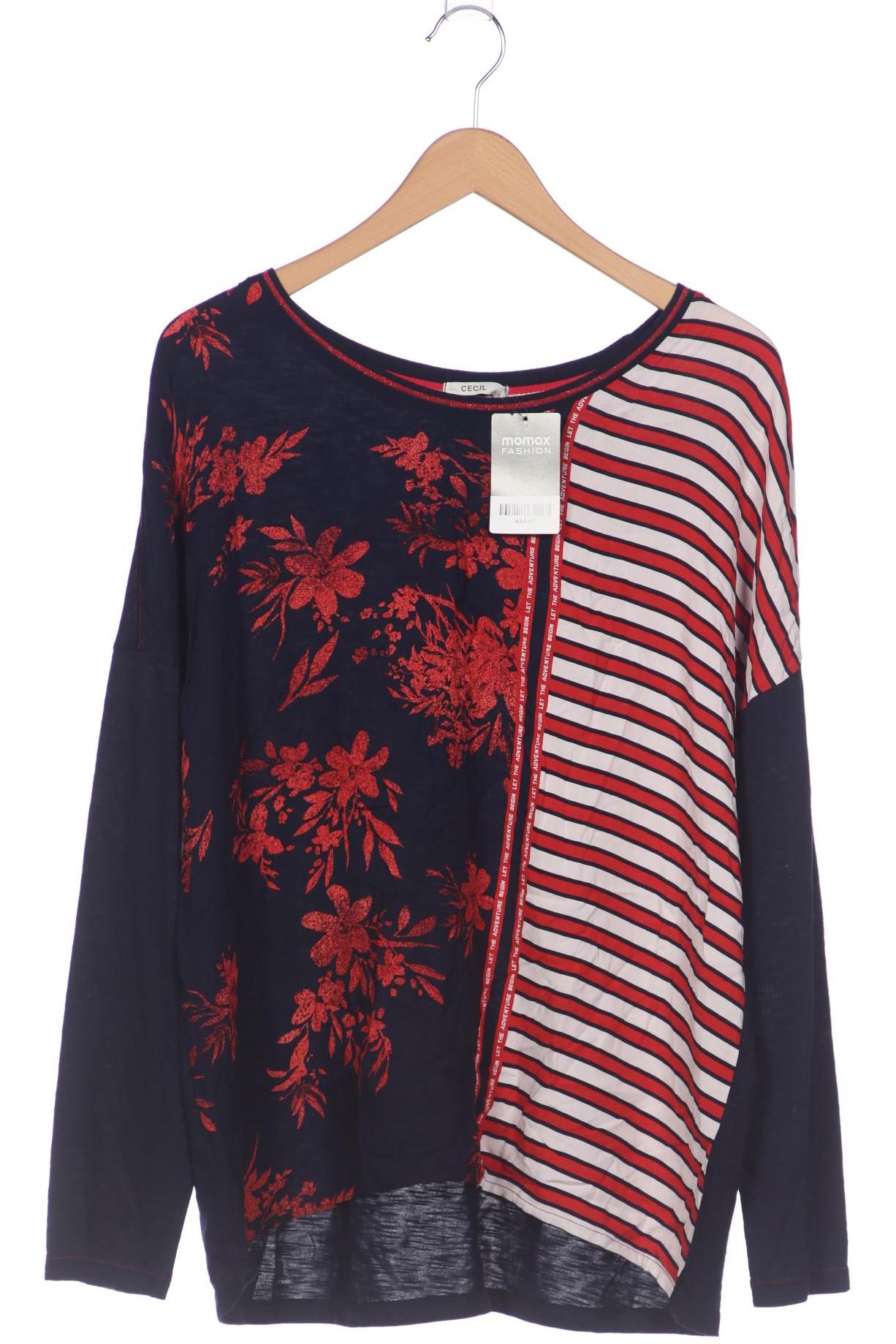 

Cecil Damen Langarmshirt, marineblau, Gr. 48