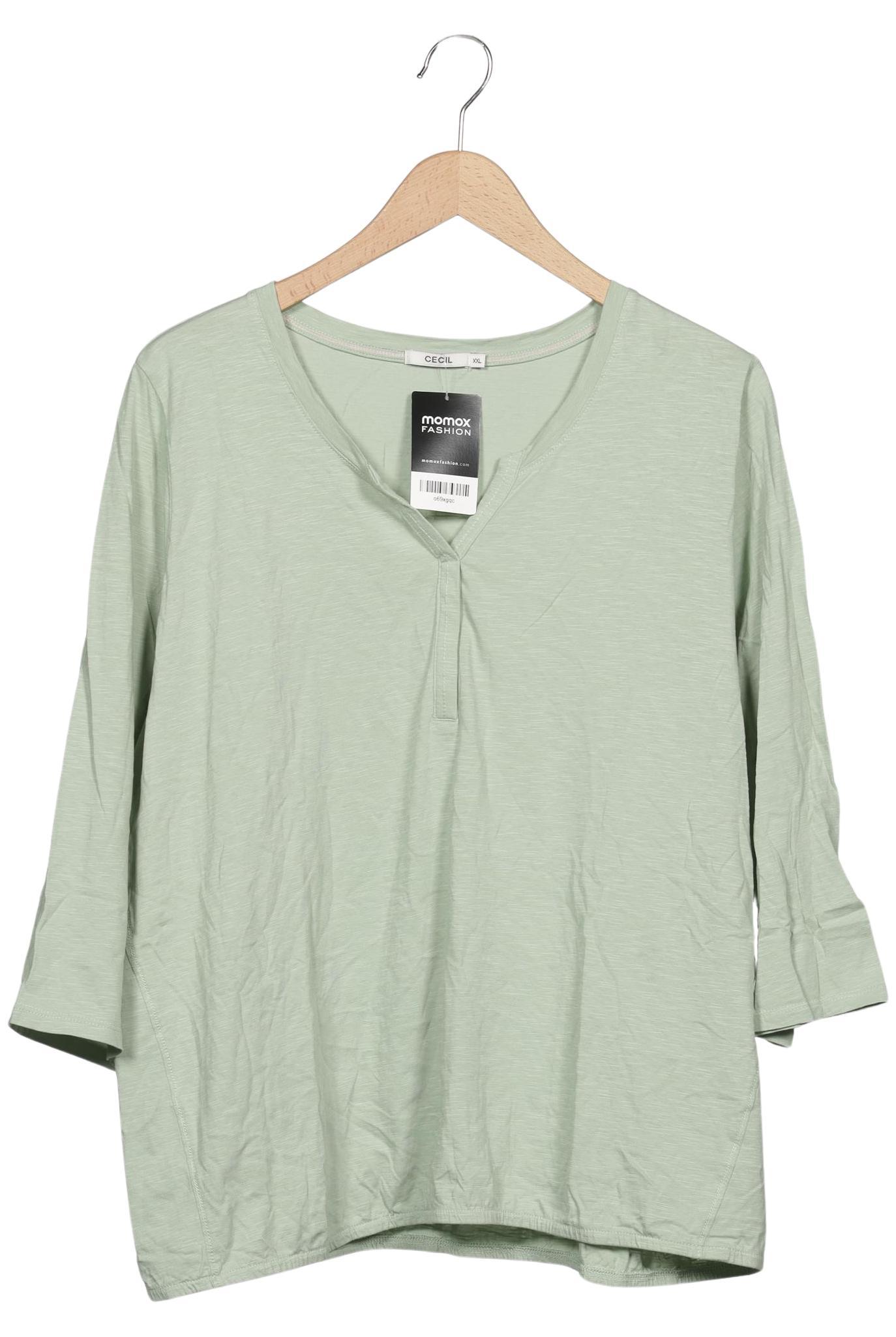 

Cecil Damen Langarmshirt, hellgrün, Gr. 46