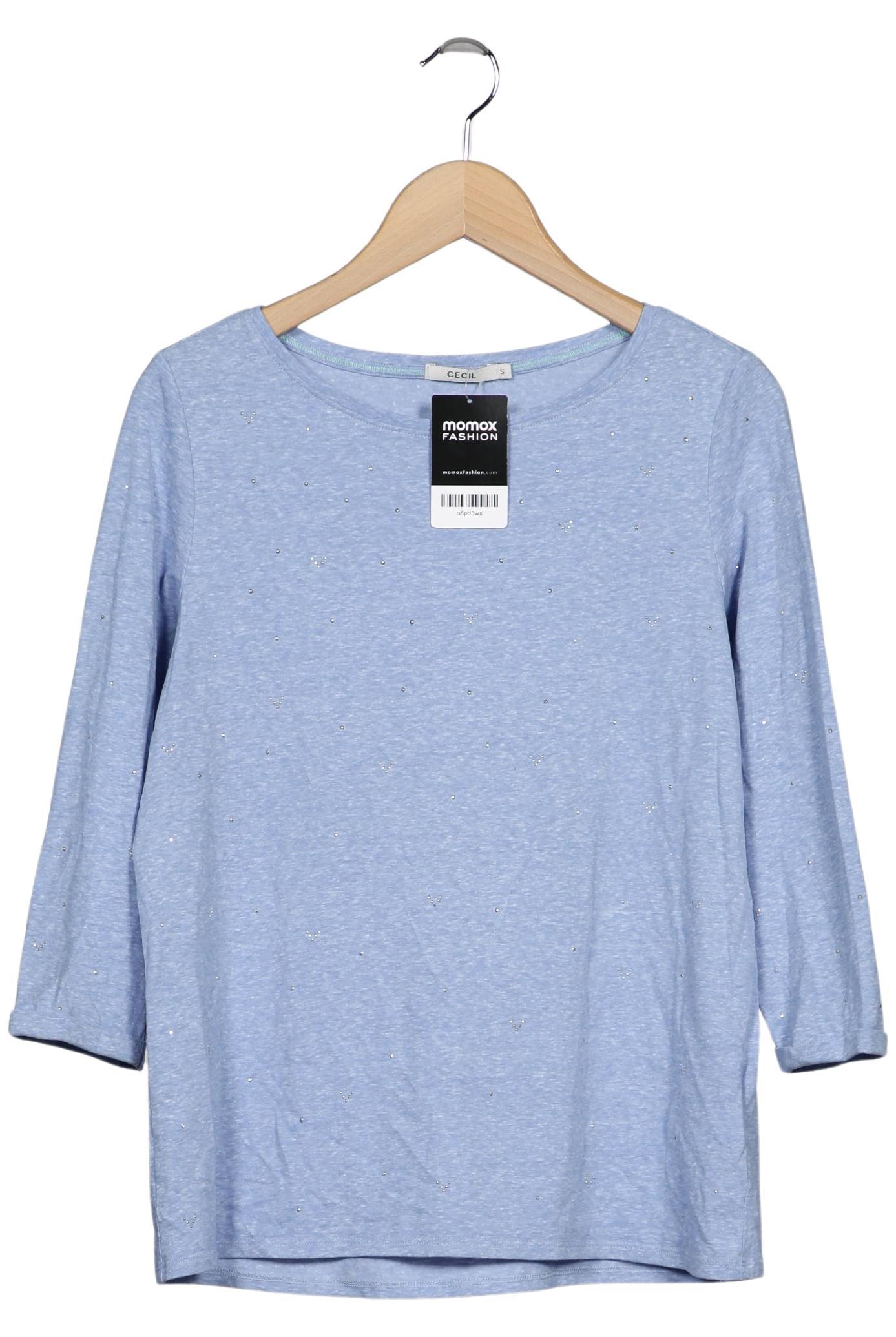 

Cecil Damen Langarmshirt, hellblau, Gr. 36
