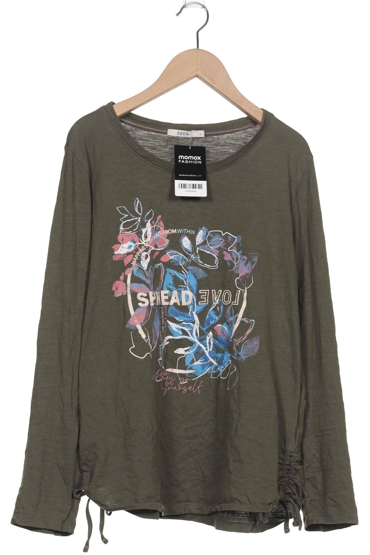 

Cecil Damen Langarmshirt, grün, Gr. 42