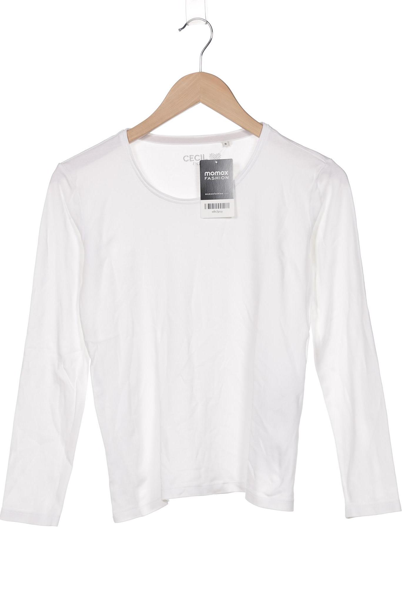 

Cecil Damen Langarmshirt, weiß, Gr. 36