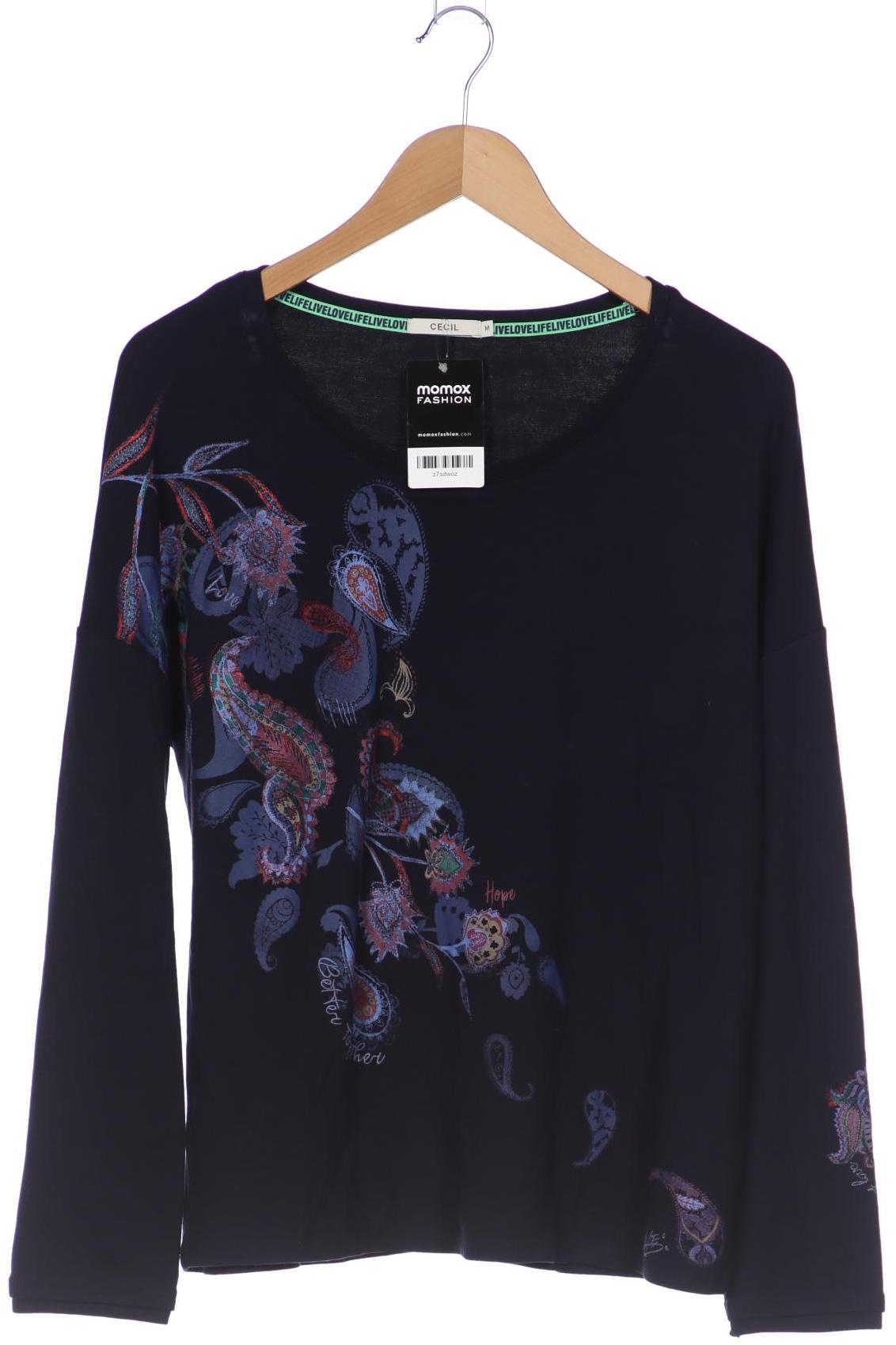 

Cecil Damen Langarmshirt, marineblau, Gr. 38