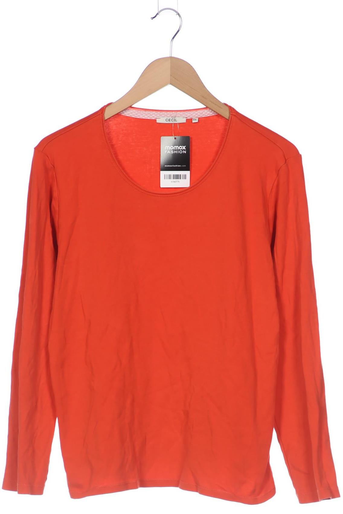 

Cecil Damen Langarmshirt, orange, Gr. 46