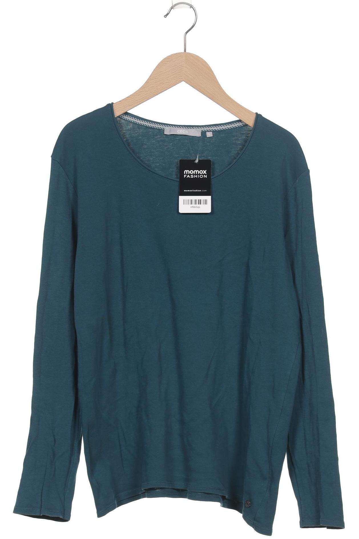 

Cecil Damen Langarmshirt, türkis, Gr. 42