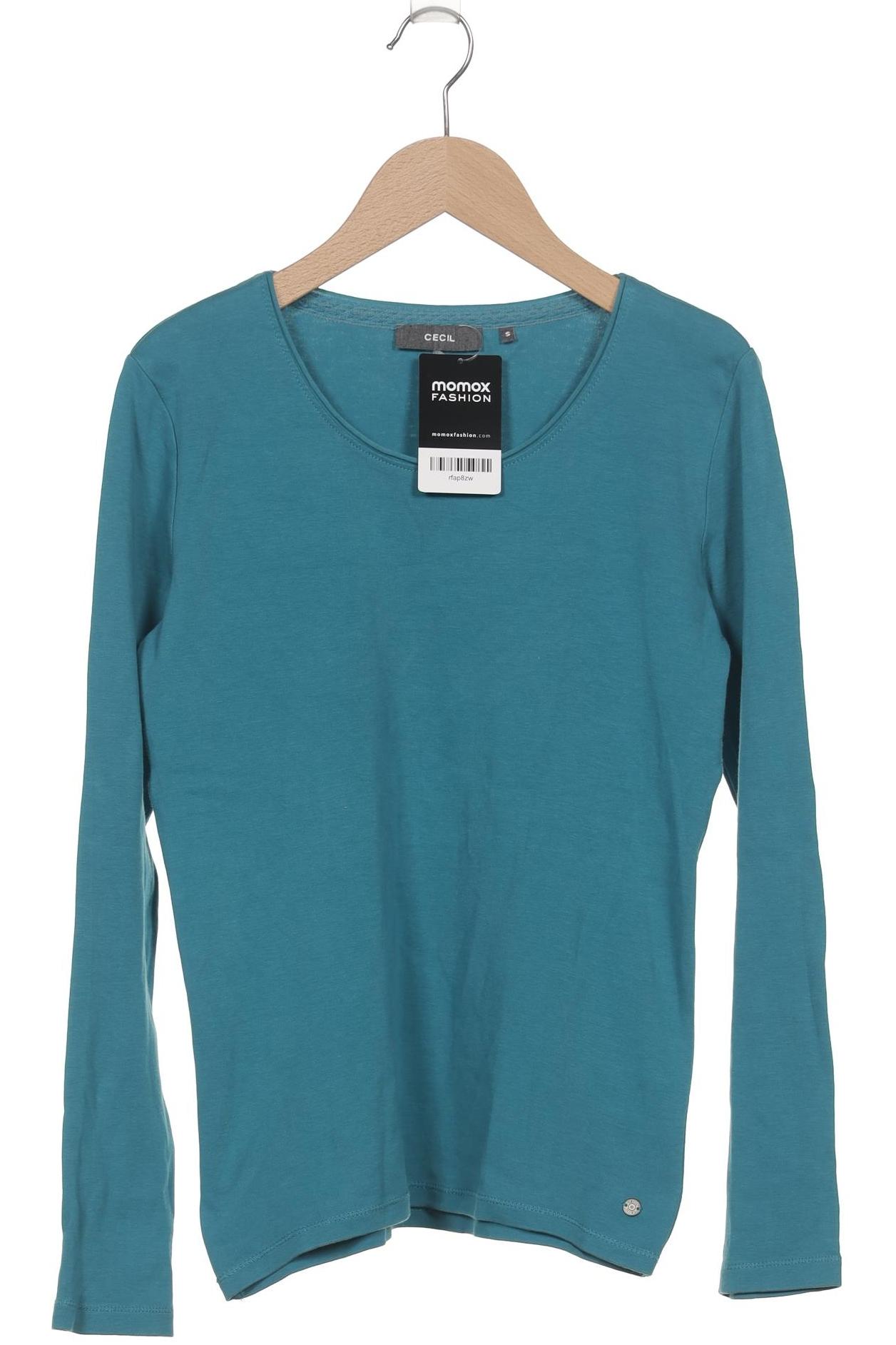 

Cecil Damen Langarmshirt, türkis, Gr. 36