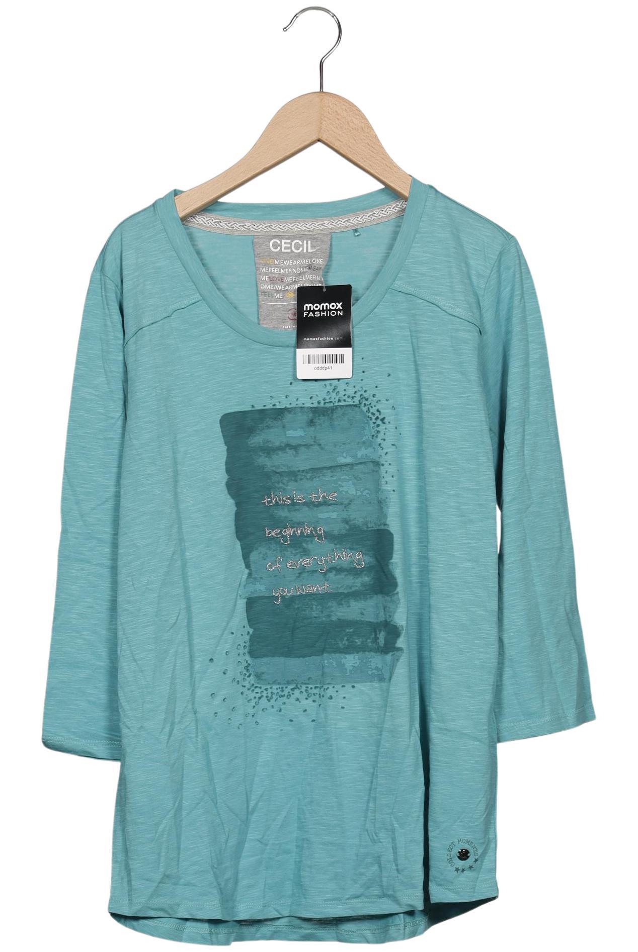 

Cecil Damen Langarmshirt, türkis, Gr. 38