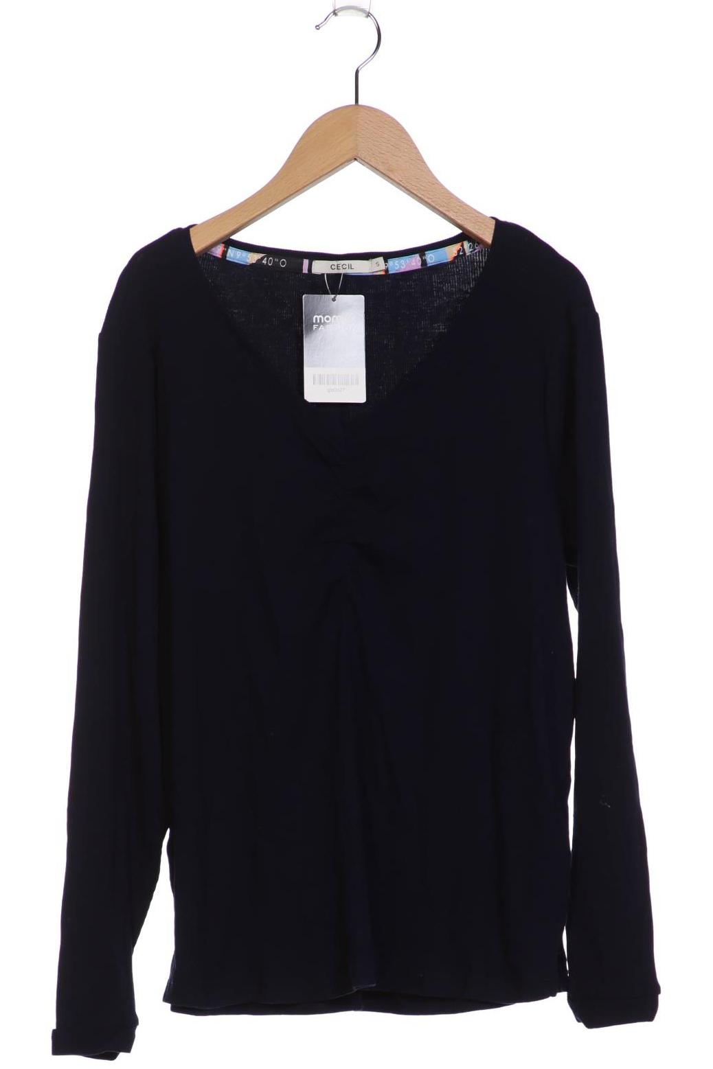 

Cecil Damen Langarmshirt, marineblau, Gr. 36