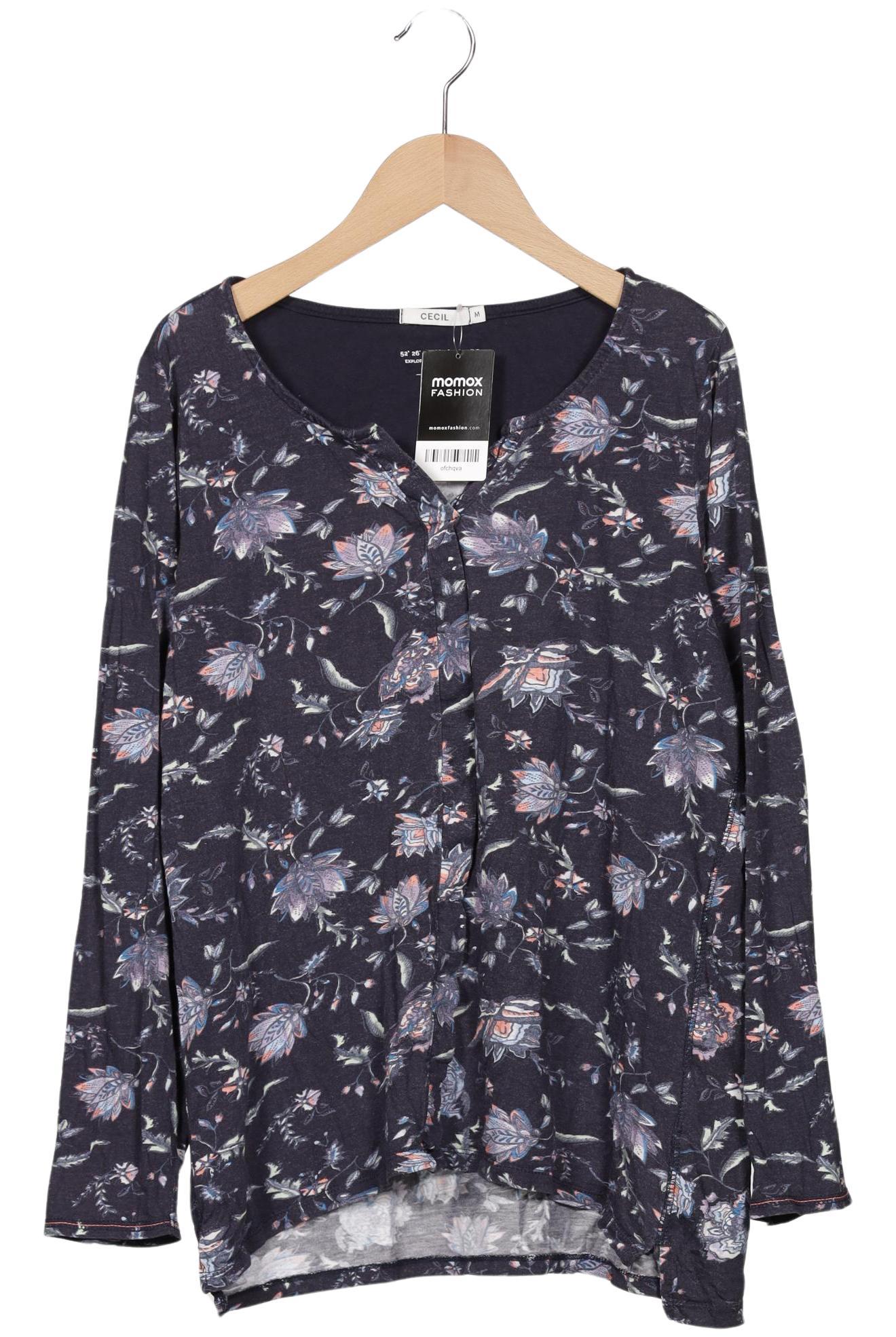 

Cecil Damen Langarmshirt, marineblau, Gr. 38