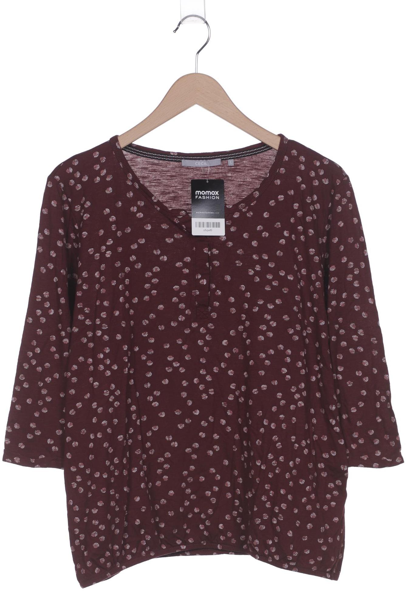

Cecil Damen Langarmshirt, bordeaux, Gr. 42