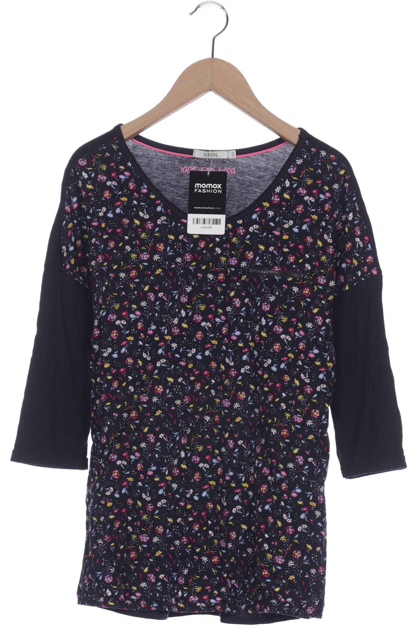 

Cecil Damen Langarmshirt, marineblau, Gr. 34